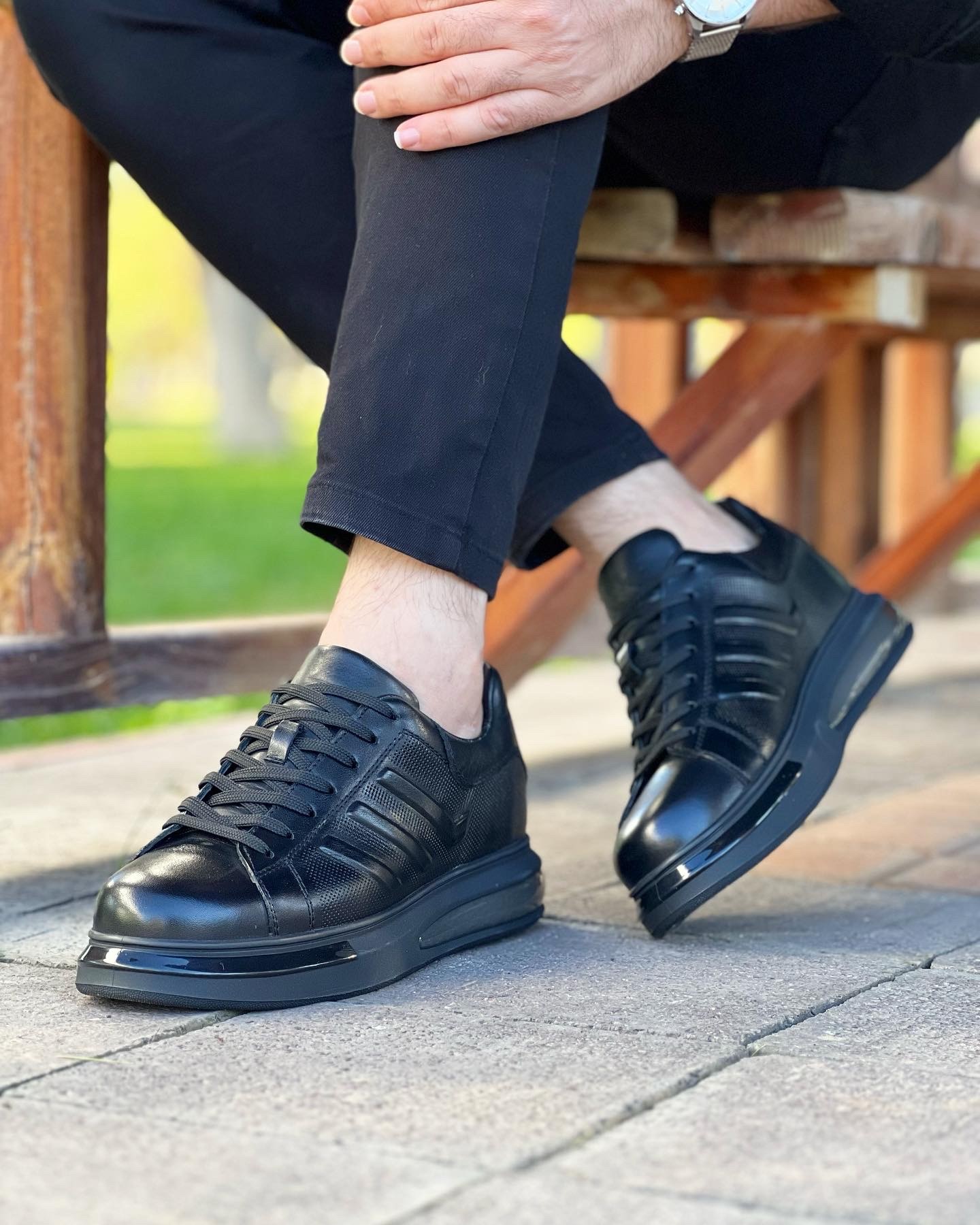 TİLLEW HAKİKİ DERİ AİR TABAN GÜNLÜK ERKEK SNEAKER AYAKKABI