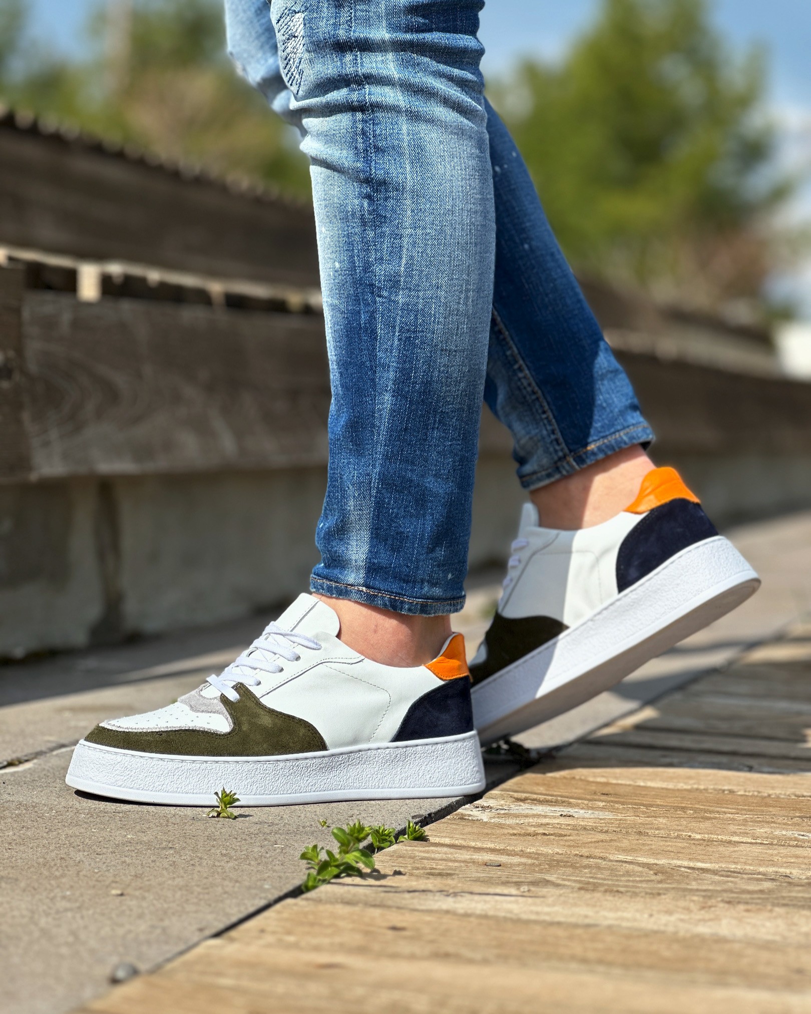 ENZA HAKİKİ DERİ GARNİLİ EVA TABAN GÜNLÜK ERKEK SNEAKER AYAKKABI