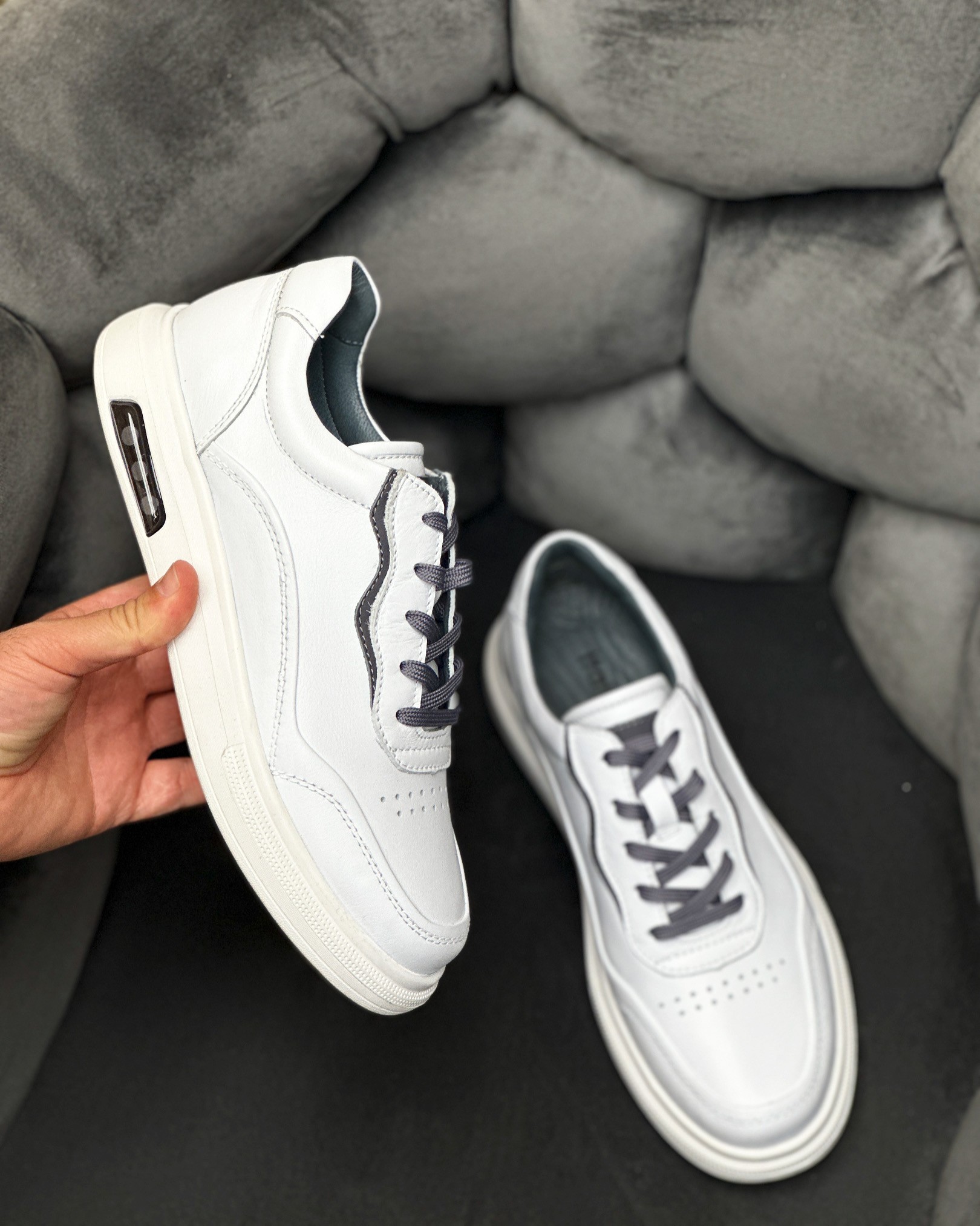 MEDISIN HAKİKİ DERİ AİR TABAN GÜNLÜK ERKEK SNEAKER AYAKKABI - Beyaz