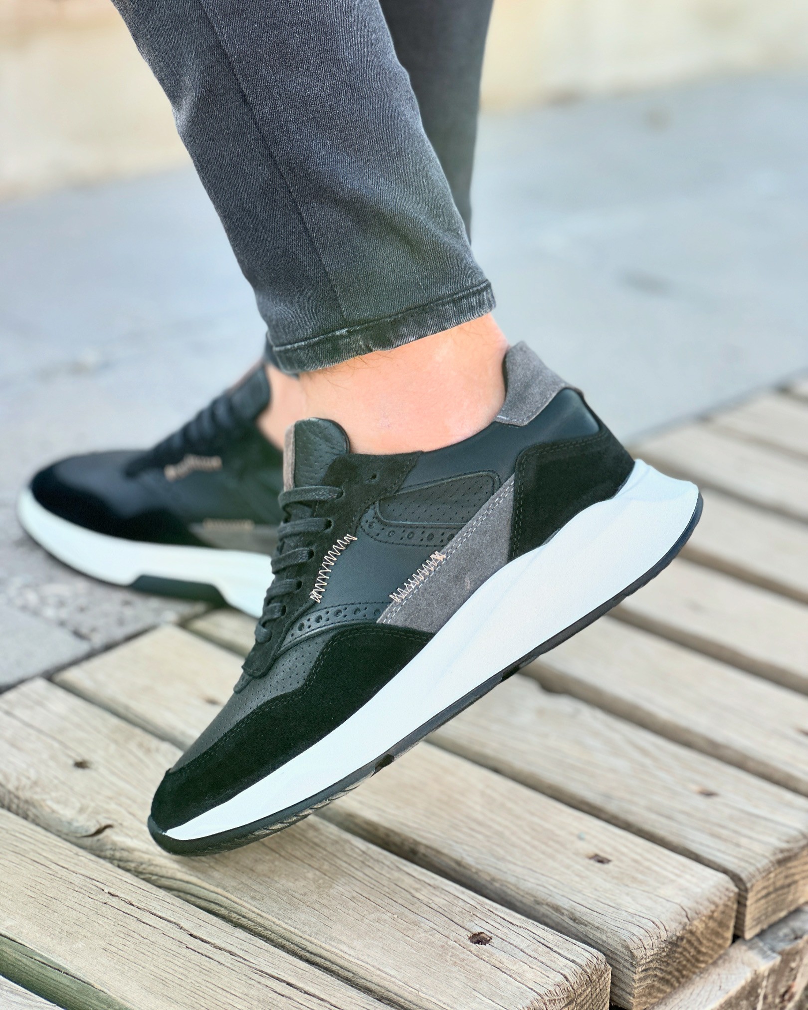 ZAYİ HAKİKİ DERİ EVA TABAN GÜNLÜK ERKEK SNEAKER AYAKKABI