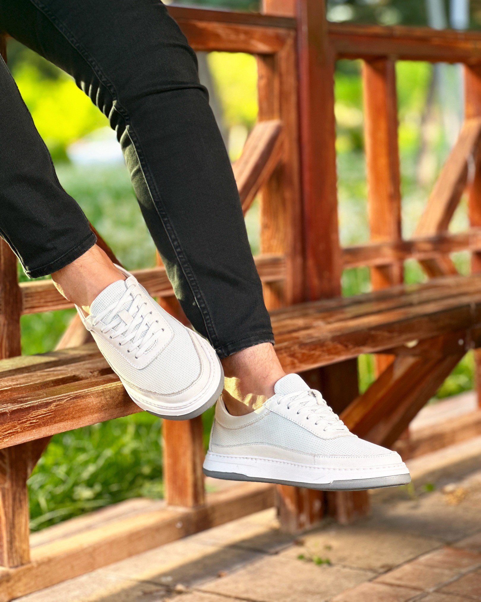 BARCLEY KETEN EVA TABA GÜNLÜK ERKEK SNEAKER AYAKKABI - Beyaz