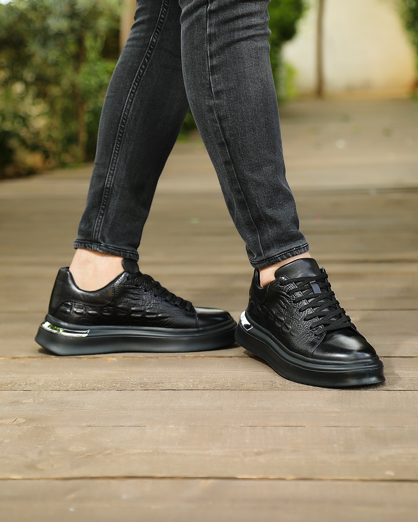 NAMLE HAKİKİ DERİ EVA TABAN GÜNLÜK ERKEK SNEAKER AYAKKABI