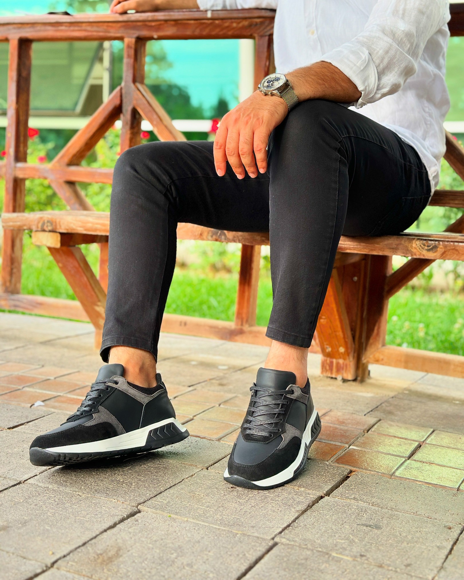 FLATUN HAKİKİ DERİ EVA TABAN GÜNLÜK ERKEK SNEAKER ERKEK AYAKKABI