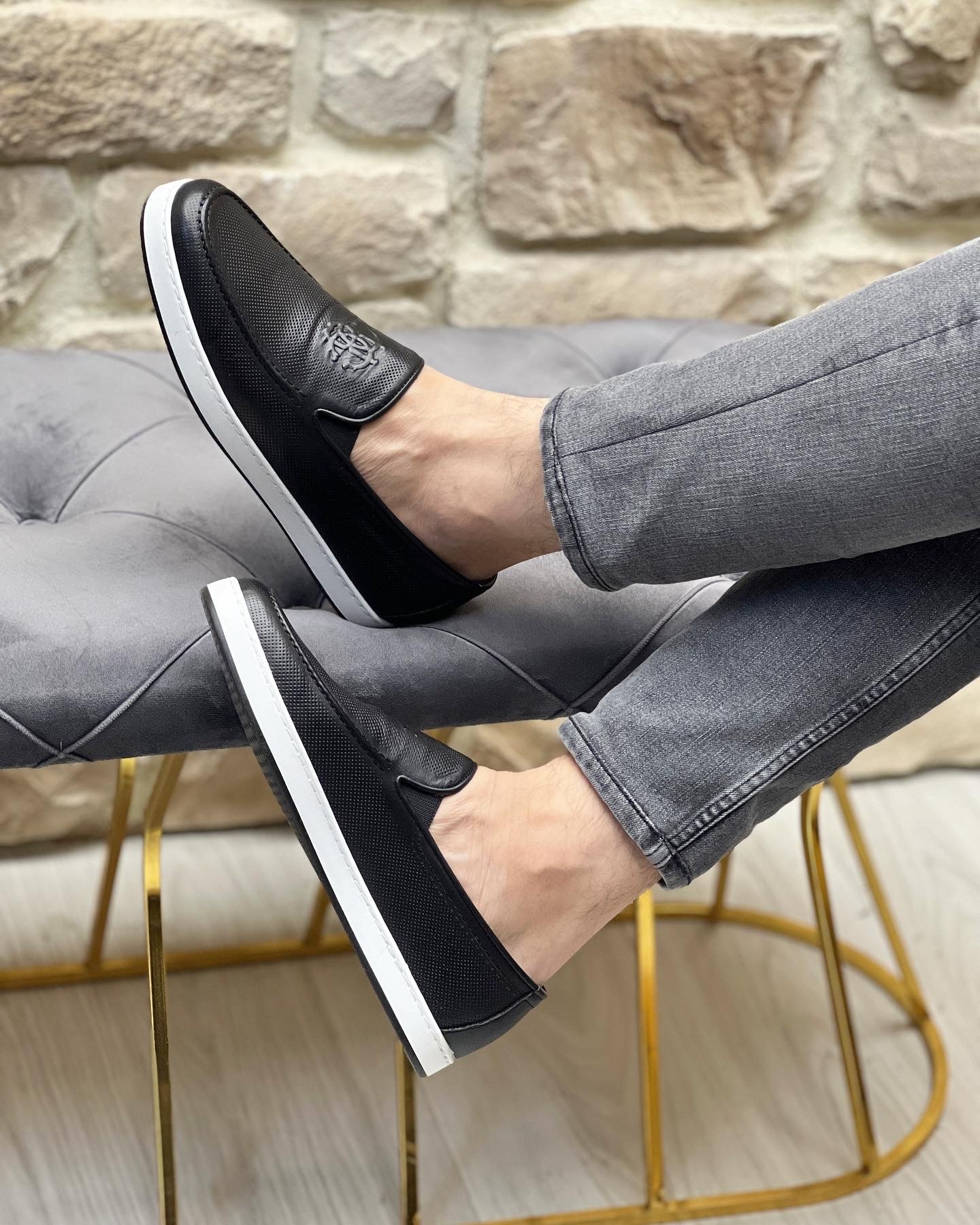 SOFT HAKİKİ DERİ EVA TABAN GÜNLÜK ERKEK CASUAL AYAKKABI - Siyah
