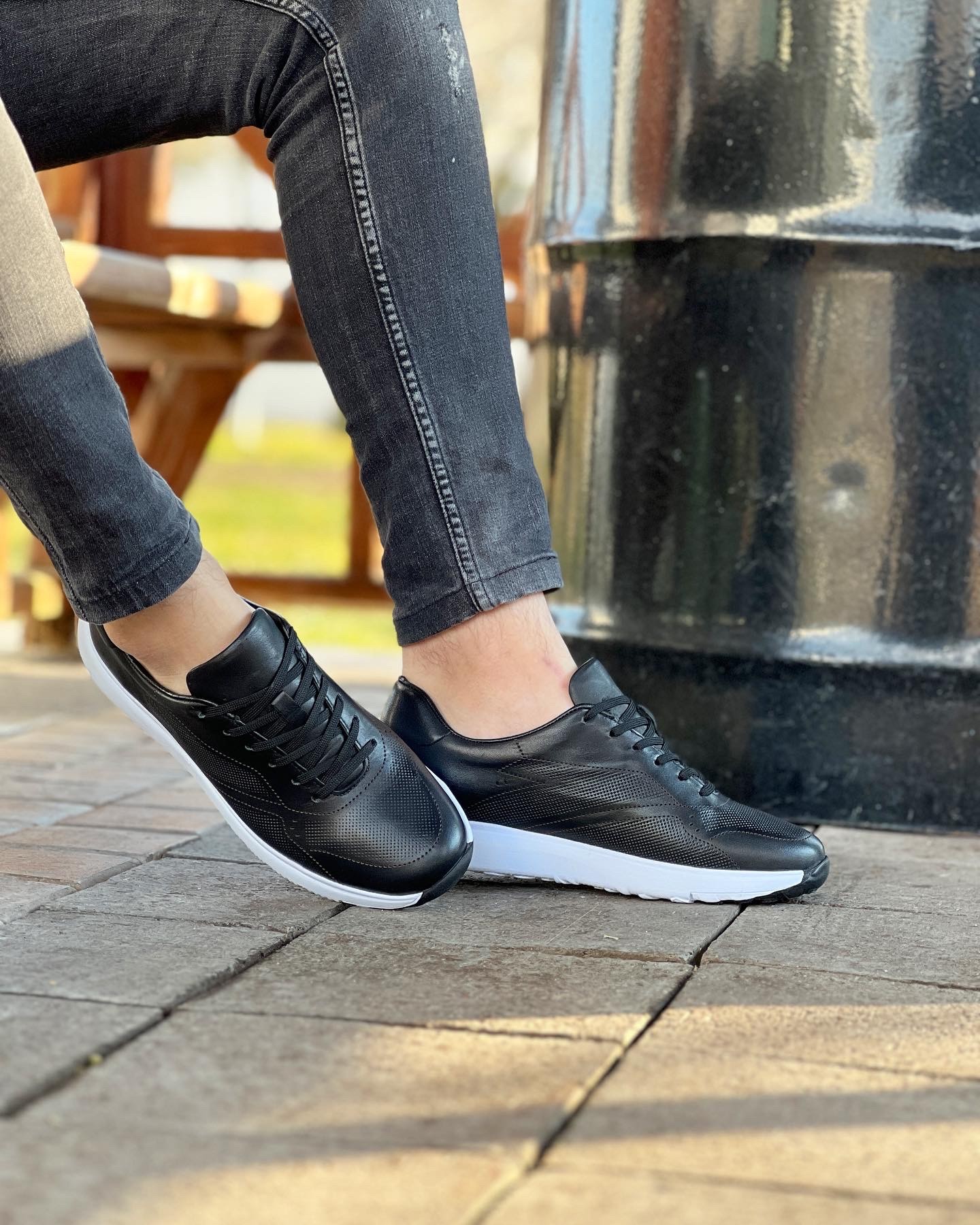 HAKİKİ DERİ EVA TABAN GÜNLÜK ERKEK SNEAKER AYAKKABI