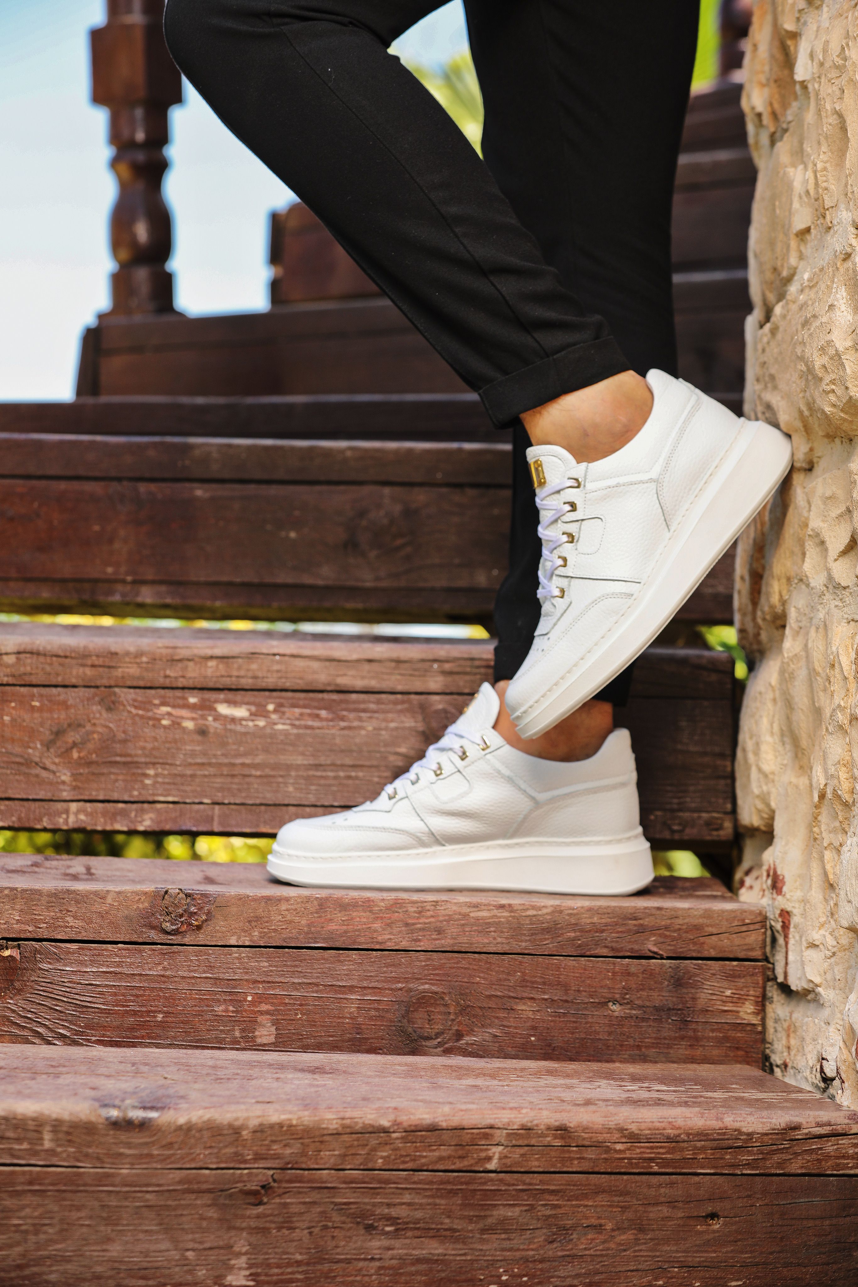 MAYKAP HAKİKİ DERİ EVA TABAN GÜNLÜK ERKEK SNEAKER AYAKKABI