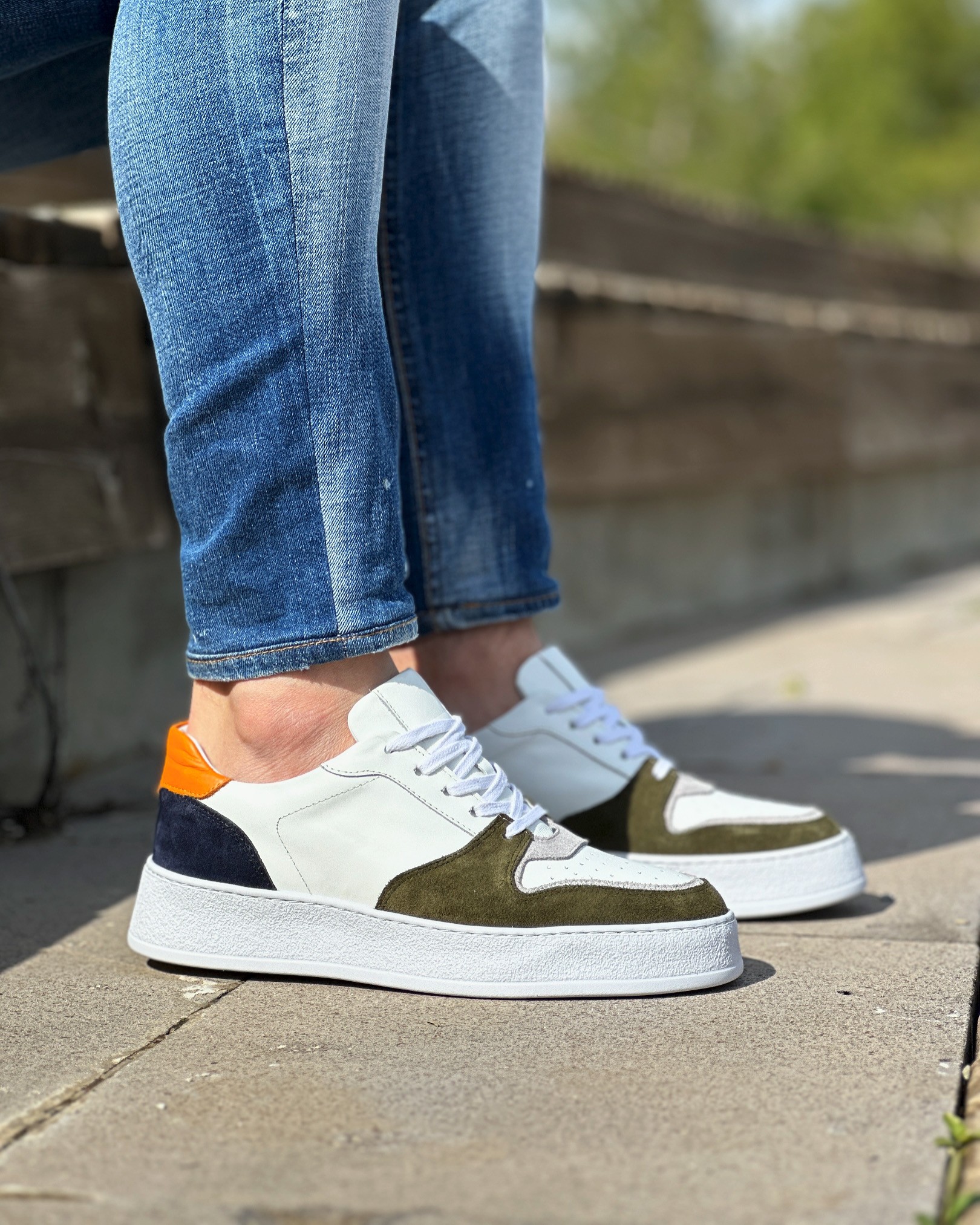 ENZA HAKİKİ DERİ GARNİLİ EVA TABAN GÜNLÜK ERKEK SNEAKER AYAKKABI