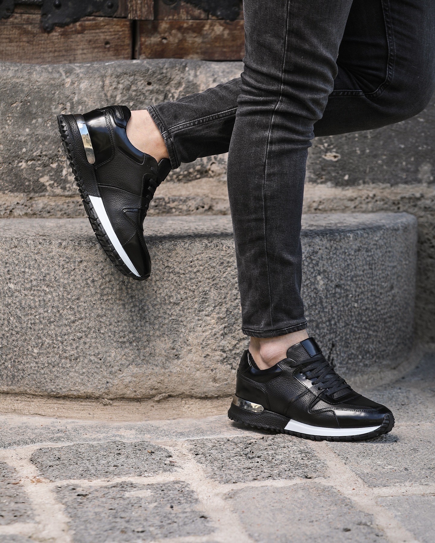 SENTO MODEL HAKİKİ DERİ EVA TABAN GÜNLÜK ERKEK SNEAKER AYAKKABI
