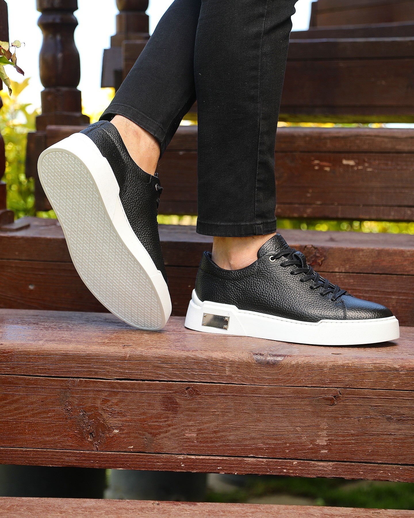 HAKİKİ DERİ EVA TABAN GÜNLÜK ERKEK SNEAKER AYAKKABI