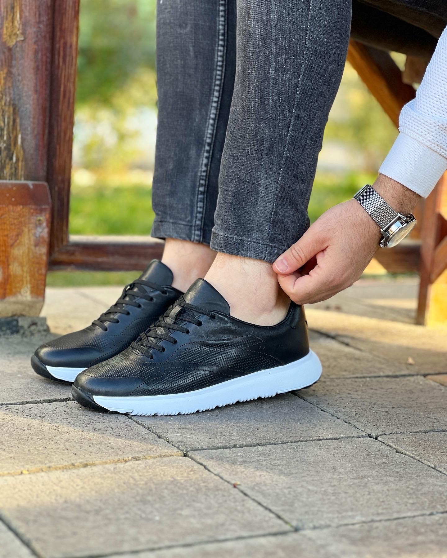 HAKİKİ DERİ EVA TABAN GÜNLÜK ERKEK SNEAKER AYAKKABI