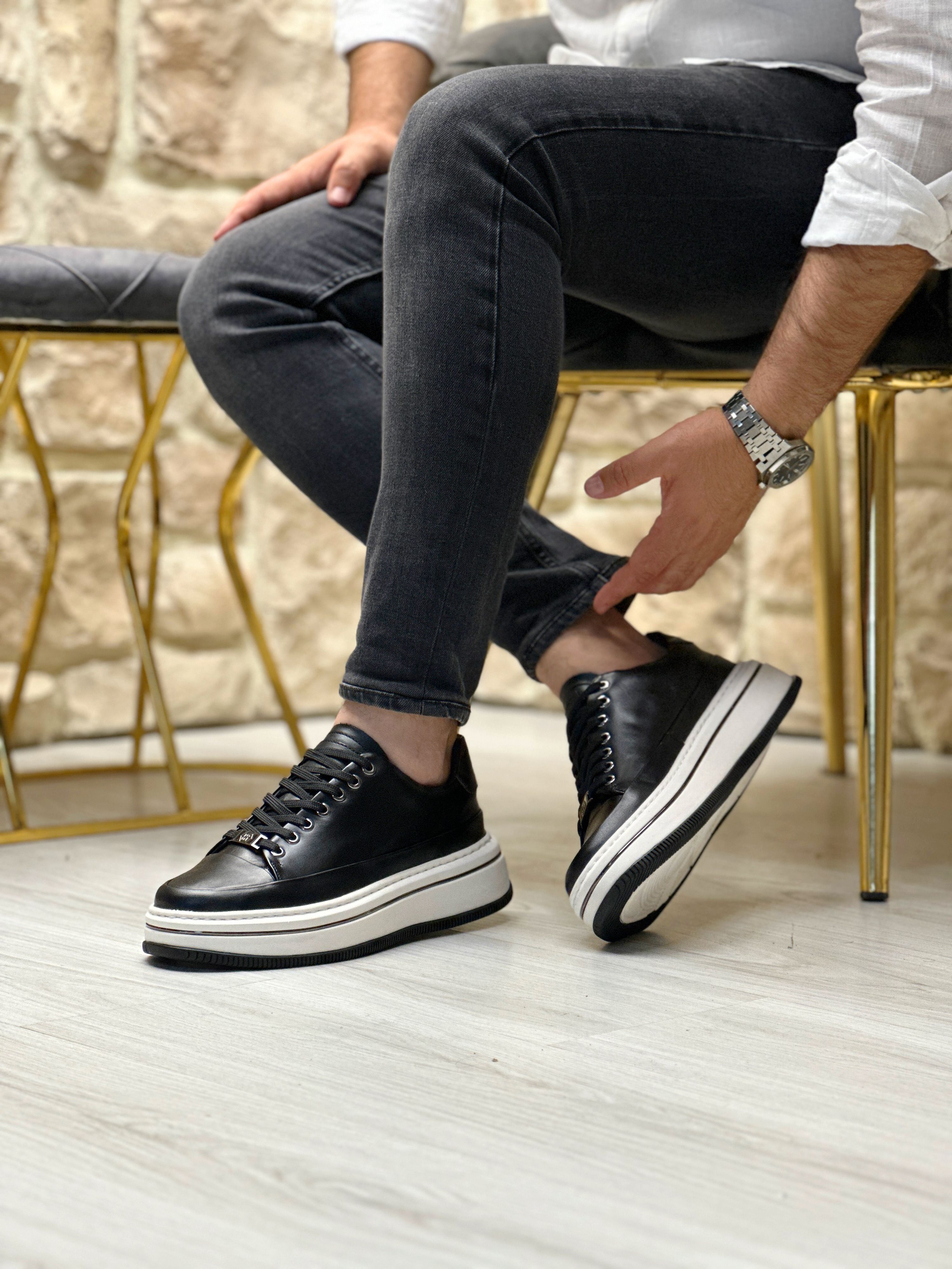 ROGLAN HAKİKİ DERİ EVA TABAN GÜNLÜK ERKEK SNEAKER AYAKKABI
