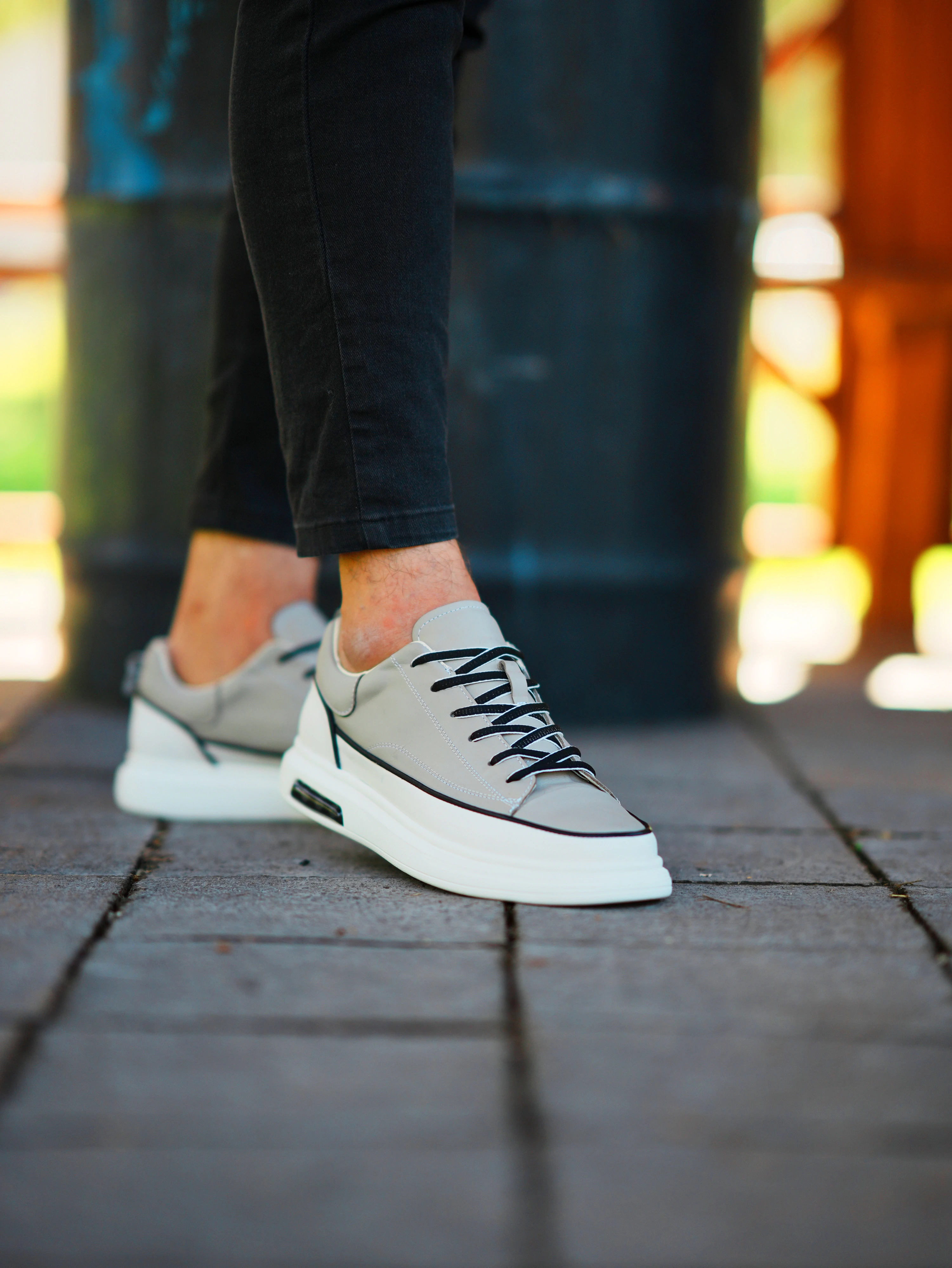 CEHA HAKİKİ DERİ AİR TABAN GÜNLÜK ERKEK SNEAKER AYAKKABI - Bej