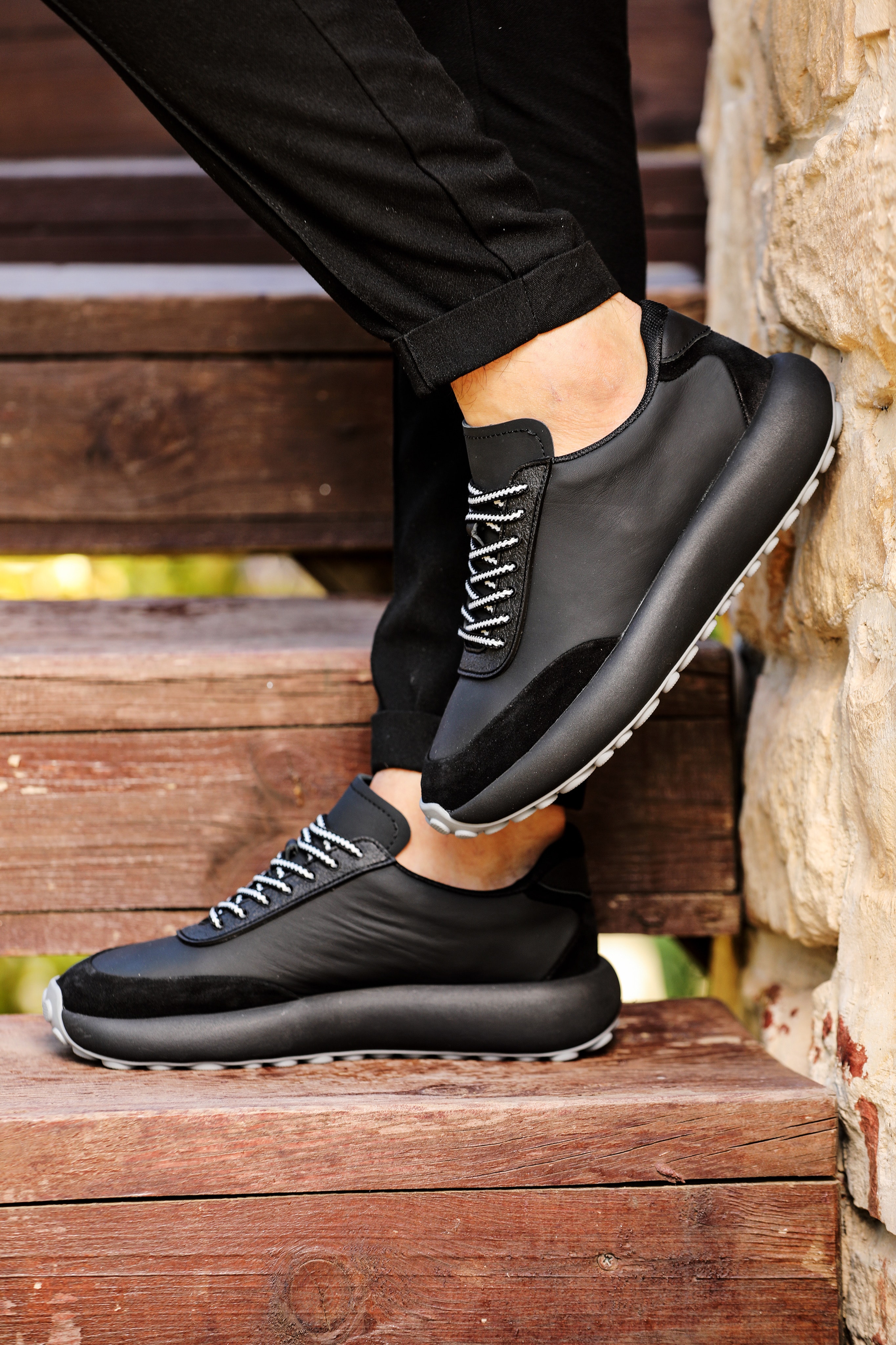 ADARO HAKİKİ DERİ AİR TABAN GÜNLÜK ERKEK SNEAKER AYAKKABI