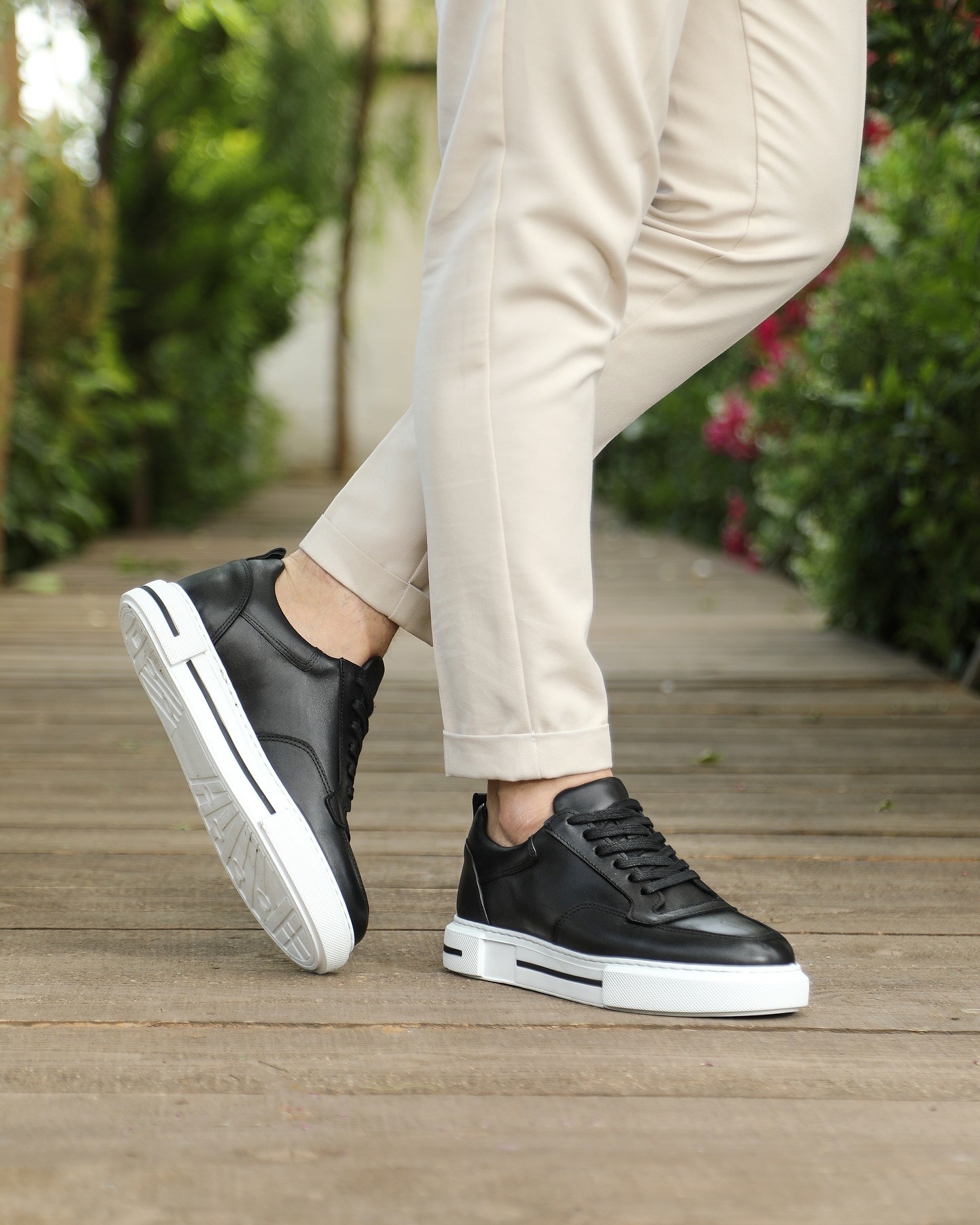 HAKİKİ DERİ EVA TABAN GÜNLÜK ERKEK SNEAKER AYAKKABI