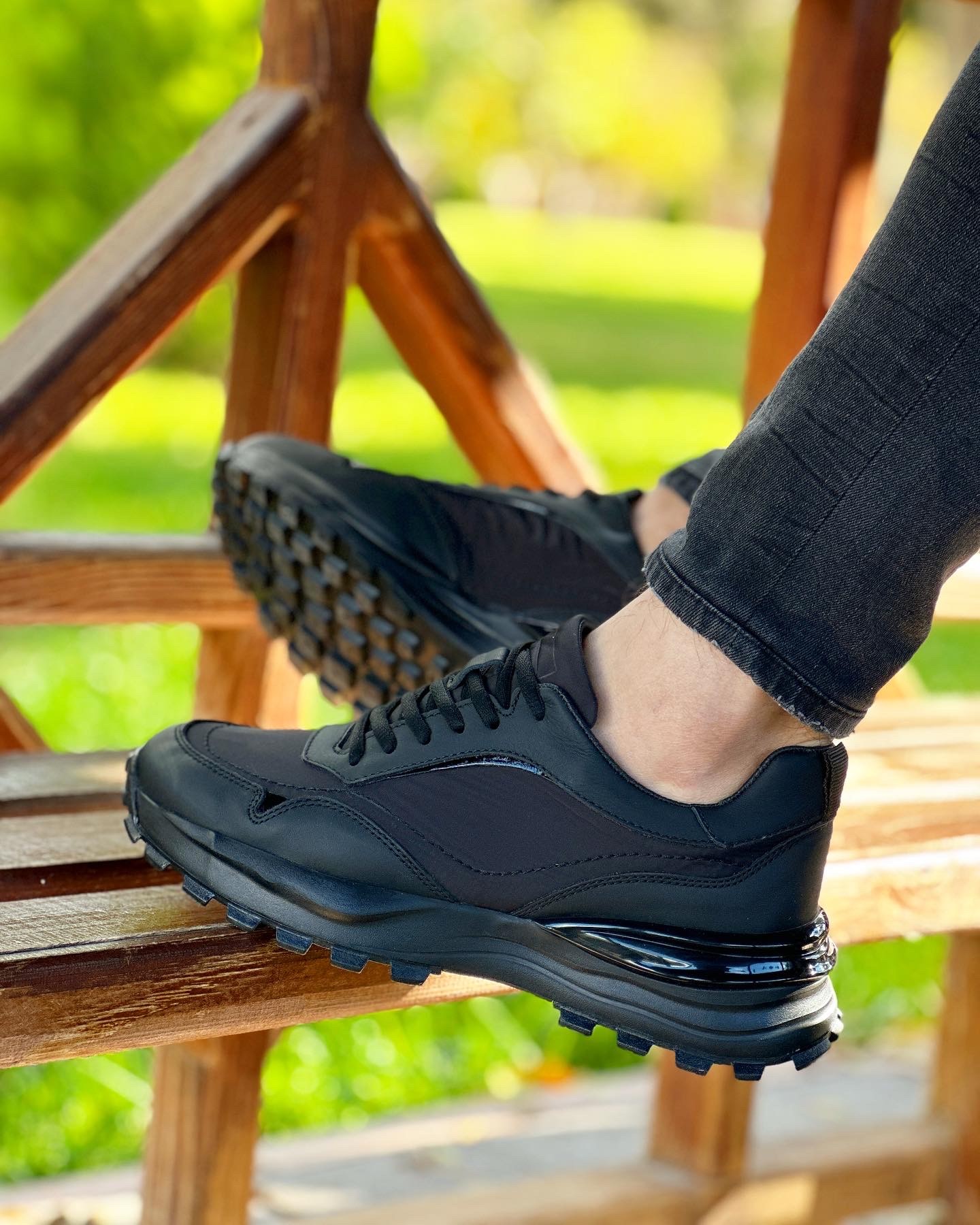 MONSAR HAKİKİ DERİ AİR TABAN GÜNLÜK ERKEK SNEAKER AYAKKABI