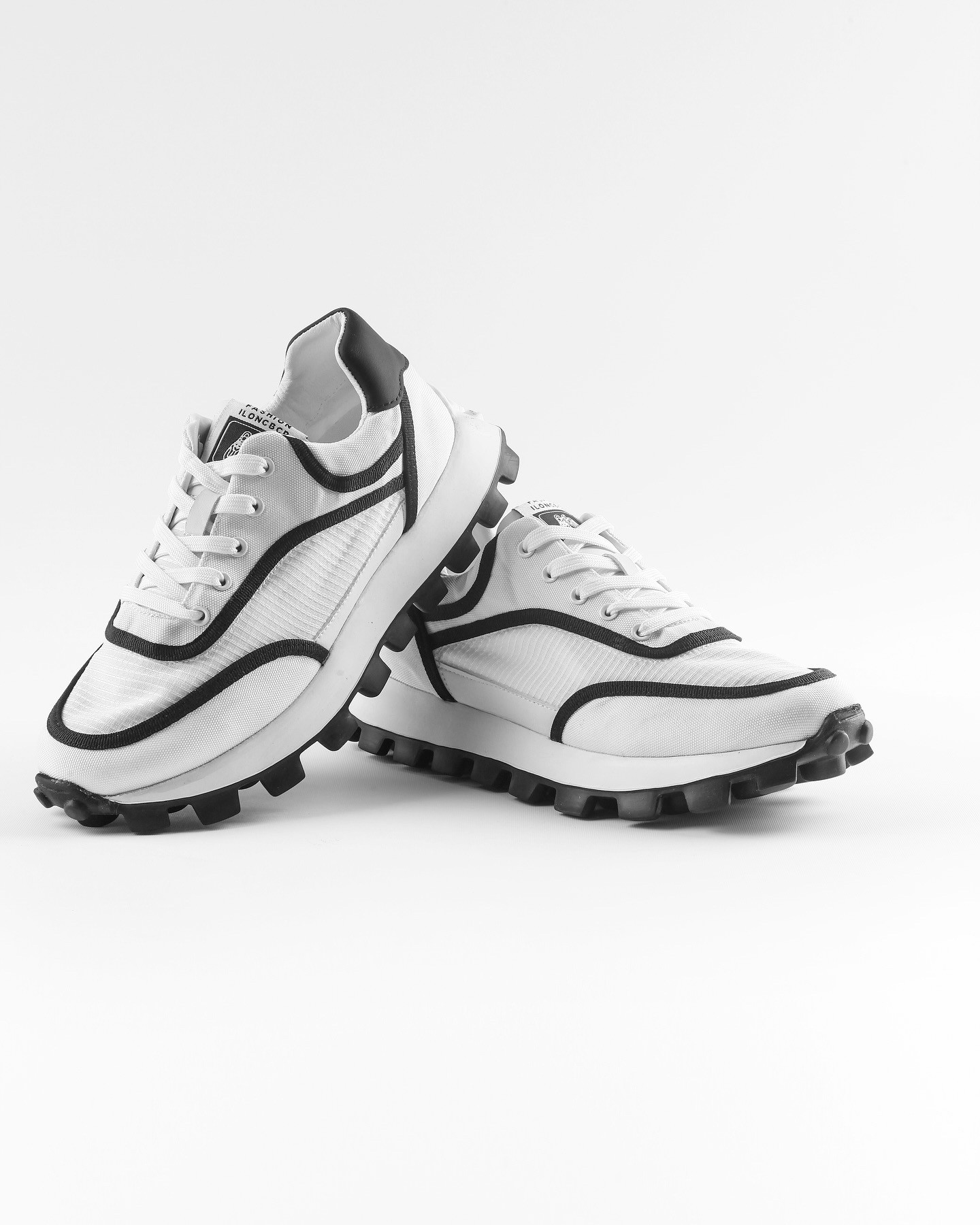 HALDE KETEN GÜNLÜK ERKEK SNEAKER AYAKKABI - Beyaz