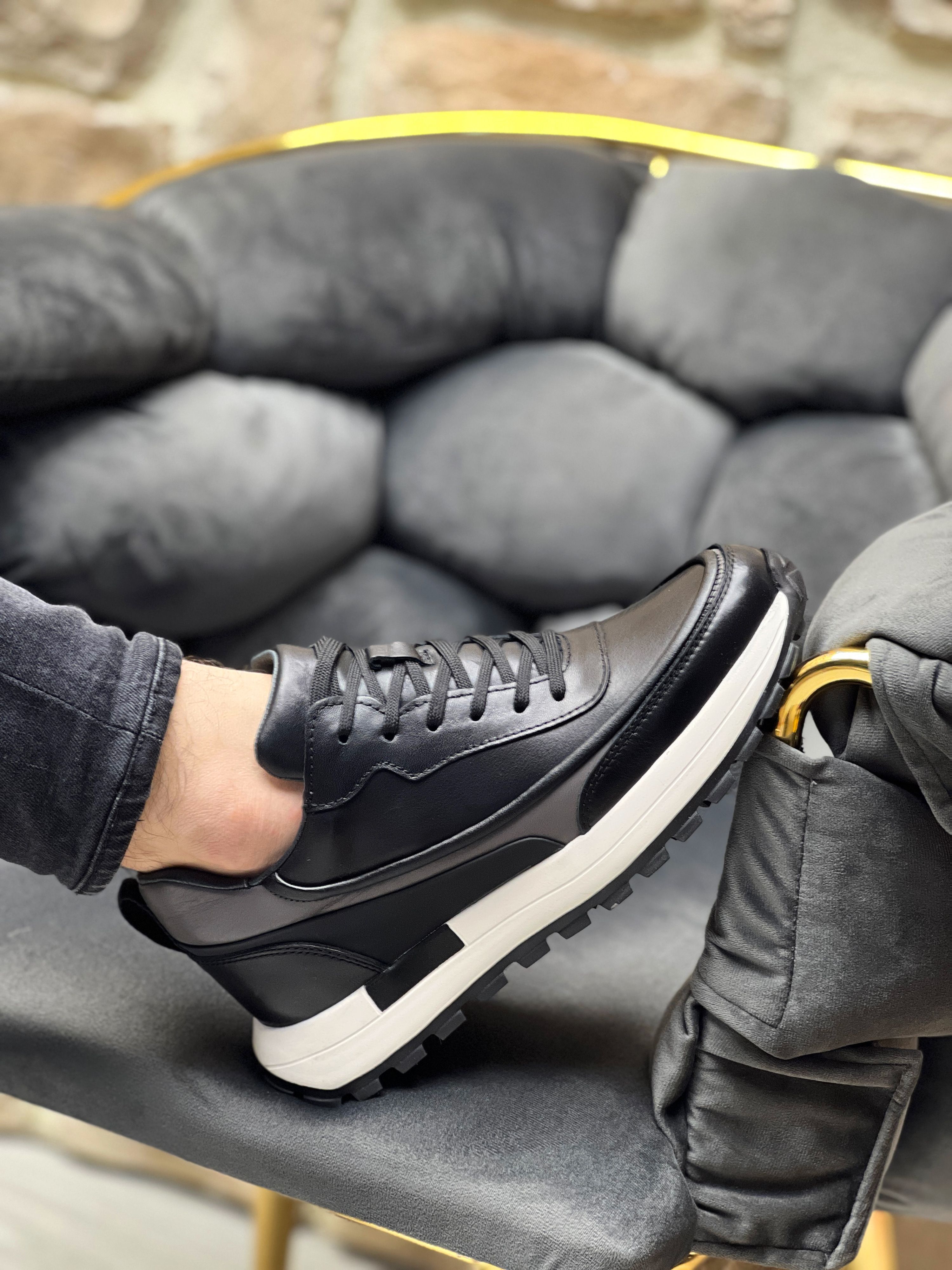 FEROT HAKİKİ DERİ AİR TABAN GÜNLÜK ERKEK SNEAKER AYAKKABI