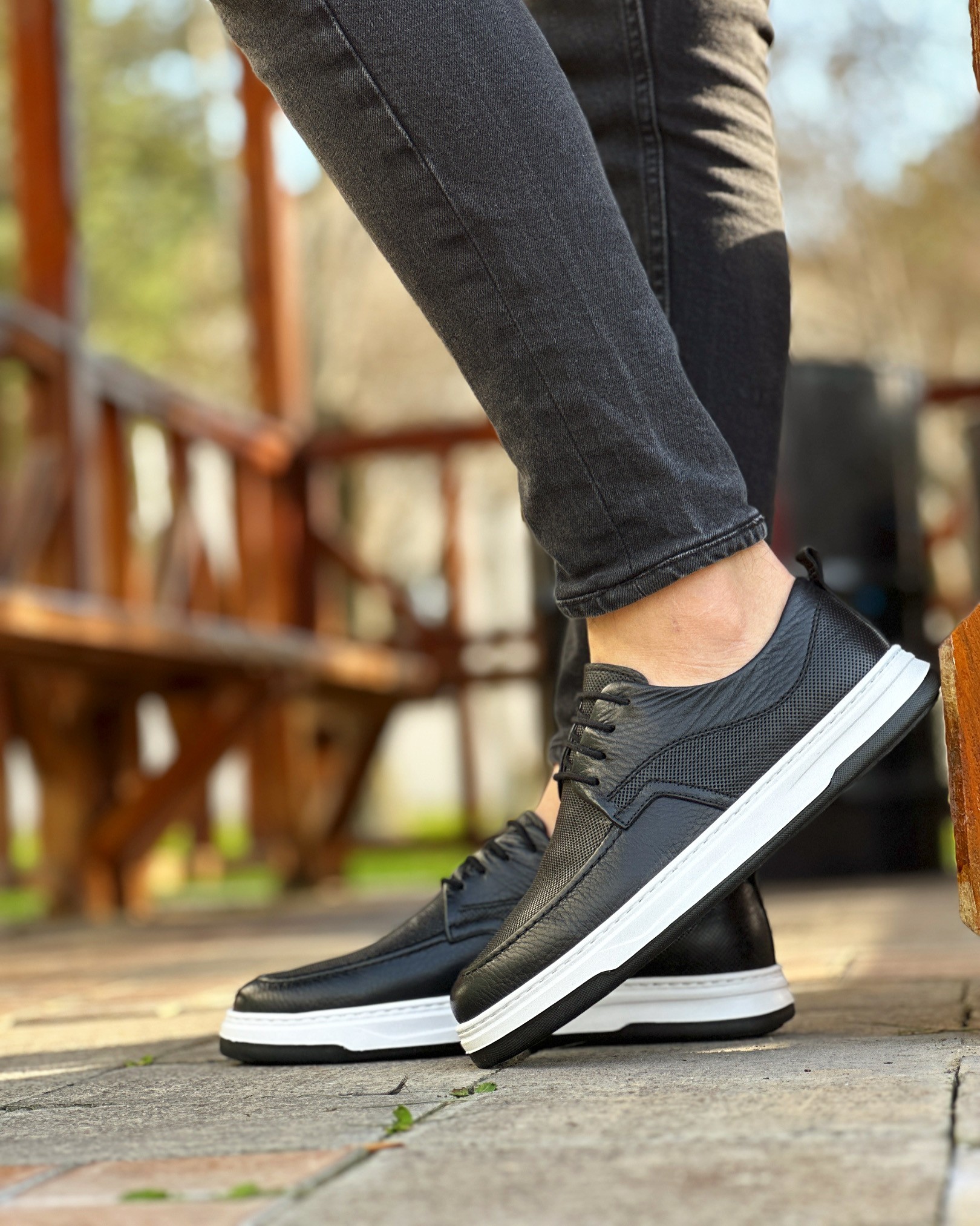 VEYD HAKİKİ DERİ EVA TABAN GÜNLÜK ERKEK SNEAKER AYAKKABI