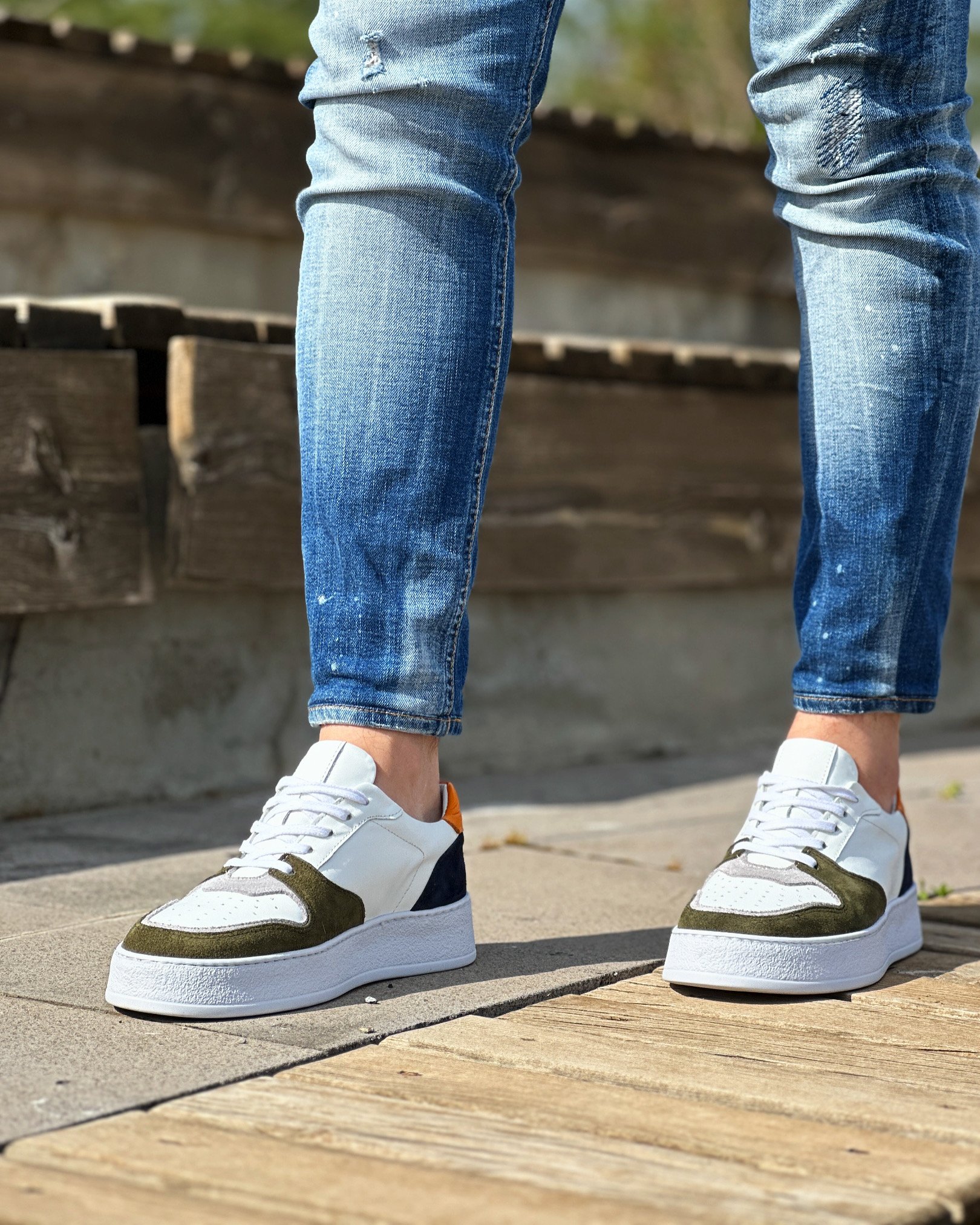 ENZA HAKİKİ DERİ GARNİLİ EVA TABAN GÜNLÜK ERKEK SNEAKER AYAKKABI