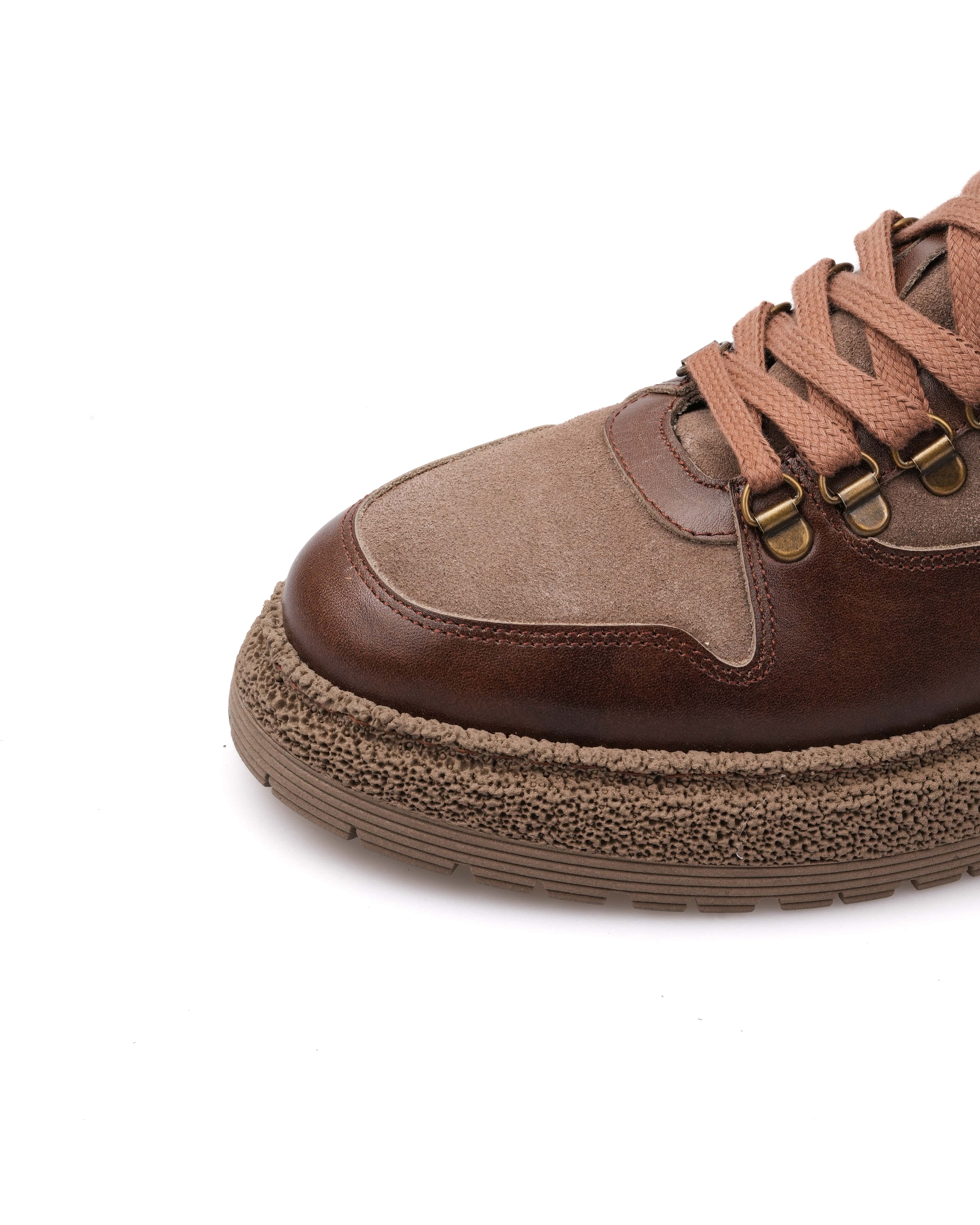 MARTİYA HAKİKİ DERİ GÜNLÜK ERKEK BOT - Vizon