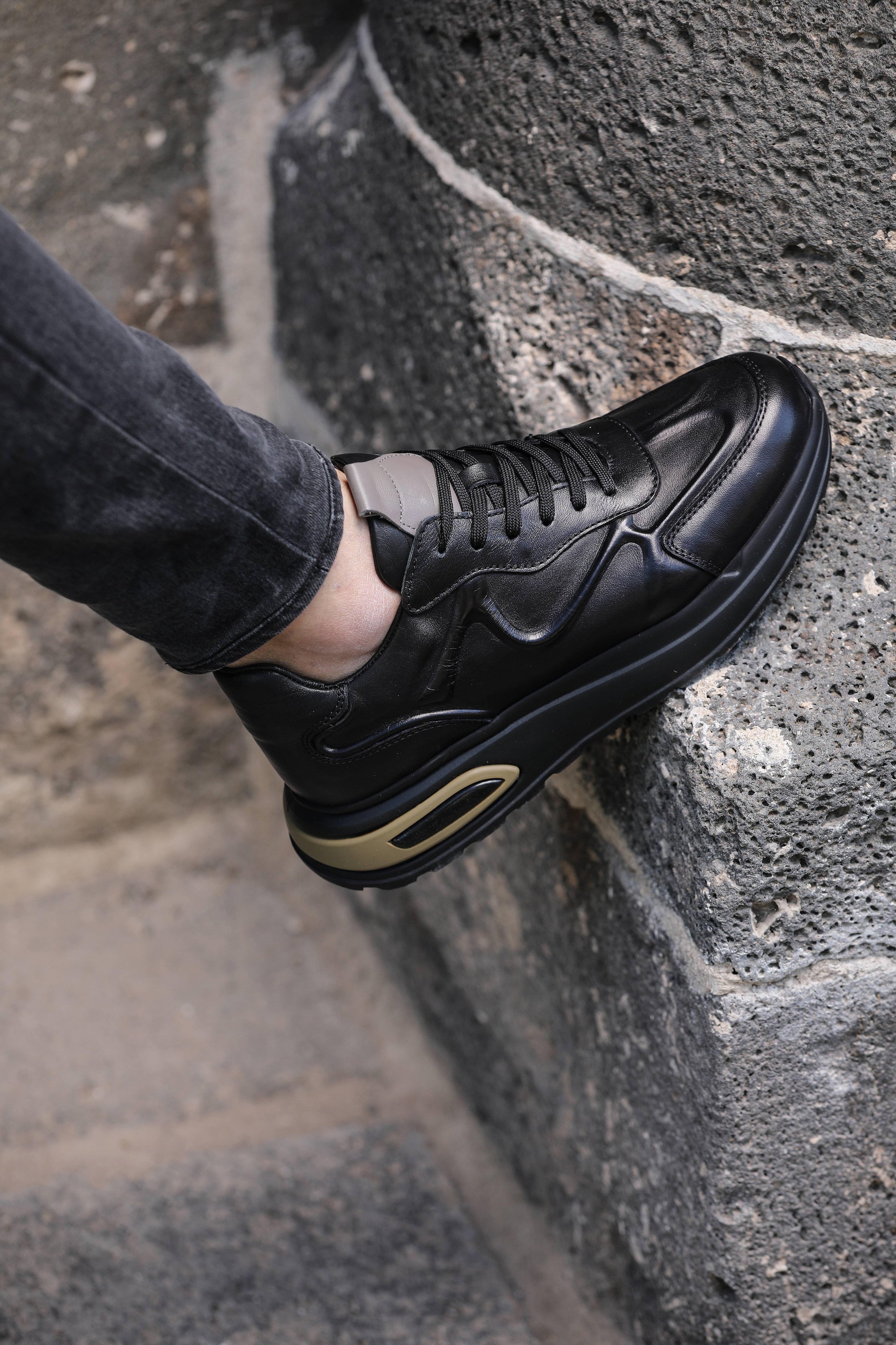 MANİLA HAKİKİ DERİ AİR TABAN GÜNLÜK ERKEK SNEAKER AYAKKABI