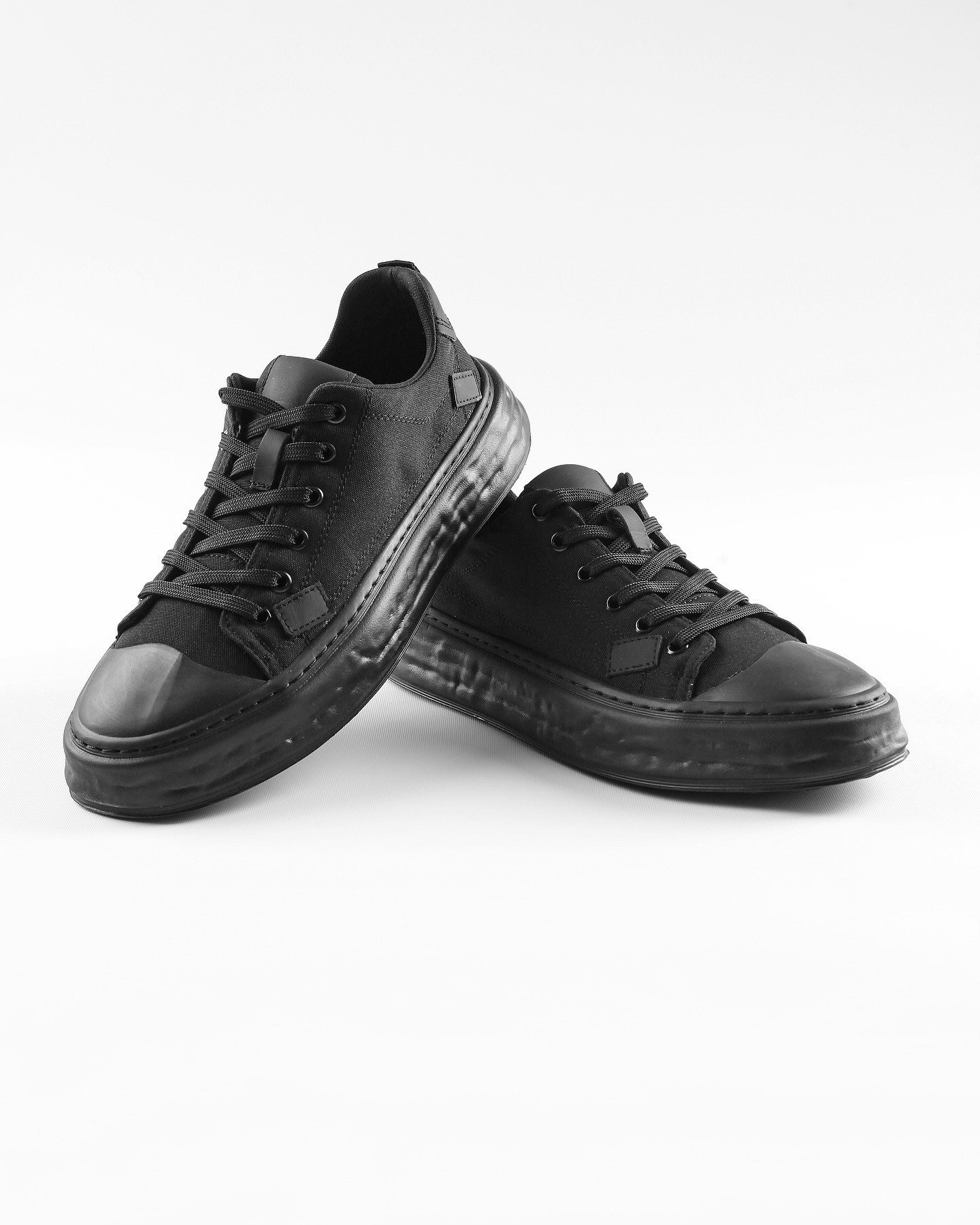 KETEN AİR TABAN GÜNLÜK ERKEK SNEAKER AYAKKABI - Siyah