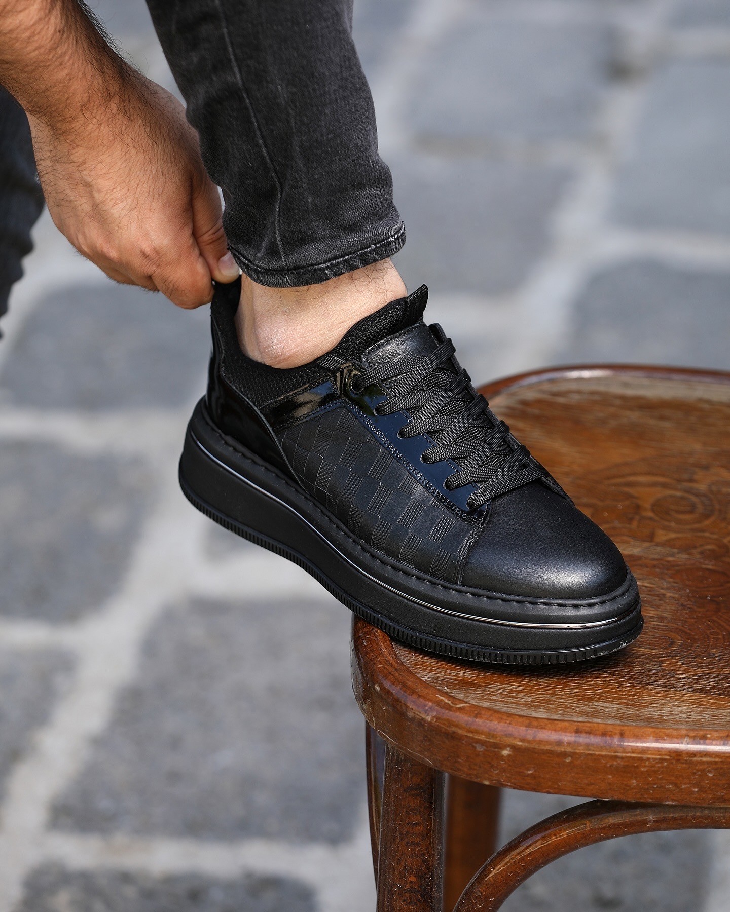 ALEX HAKİKİ DERİ GARNİLİ GÜNLÜK ERKEK SNEAKER AYAKKABI