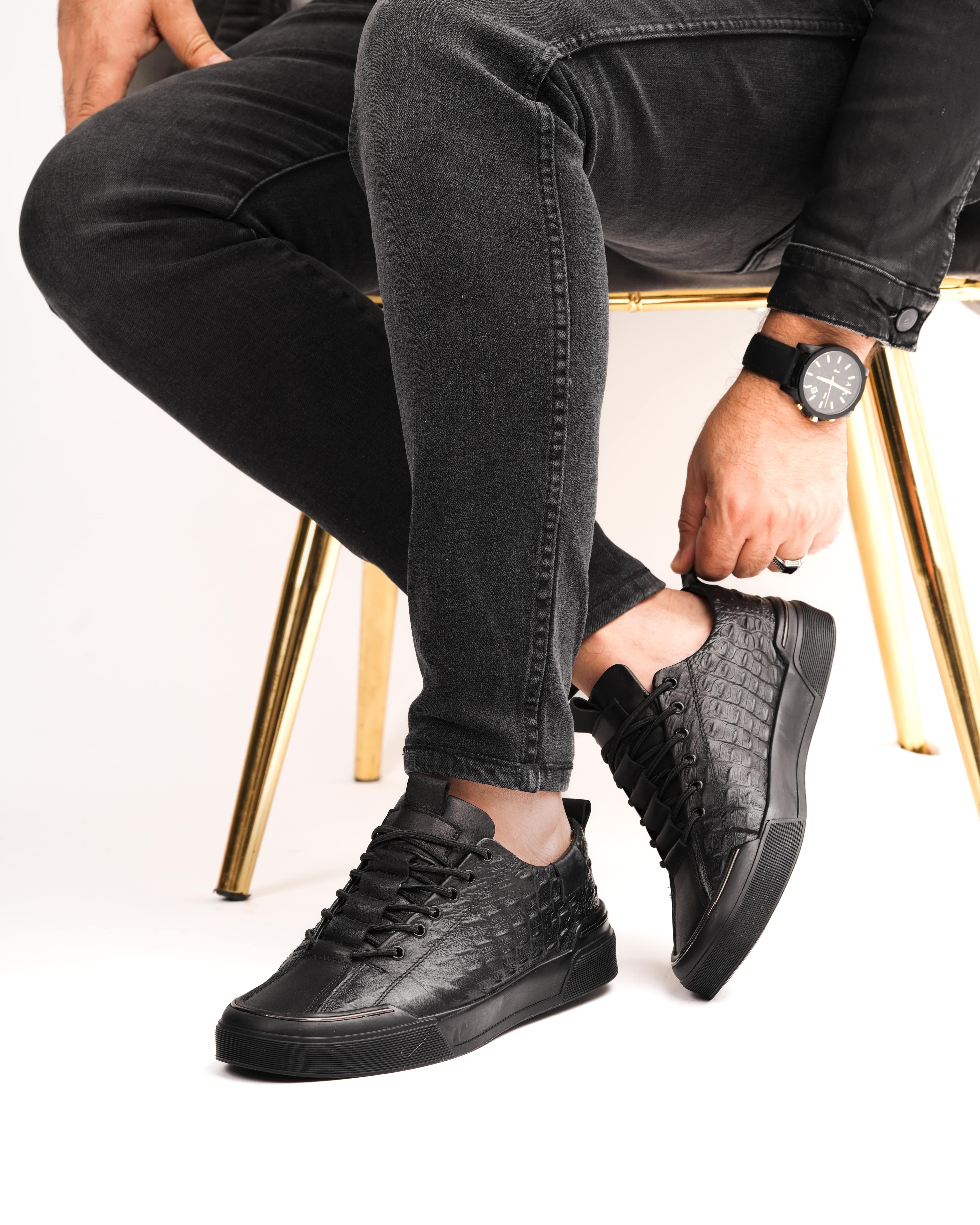 KROK HAKİKİ DERİ GÜNLÜK ERKEK SNEAKER AYAKKBI
