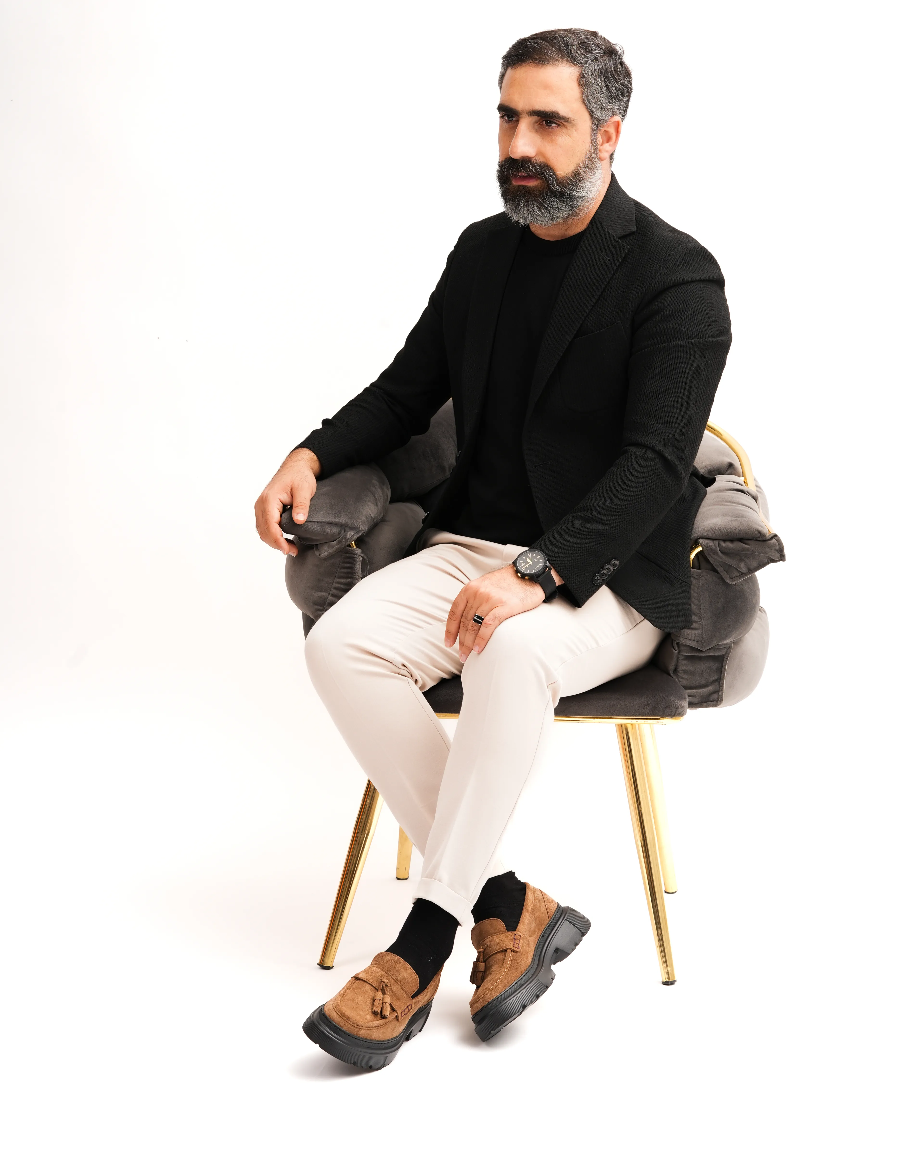 TIRKEVANK HAKİKİ DERİ EVA TABAN GÜNLÜK ERKEK KLASİK AYAKKABI - Taba