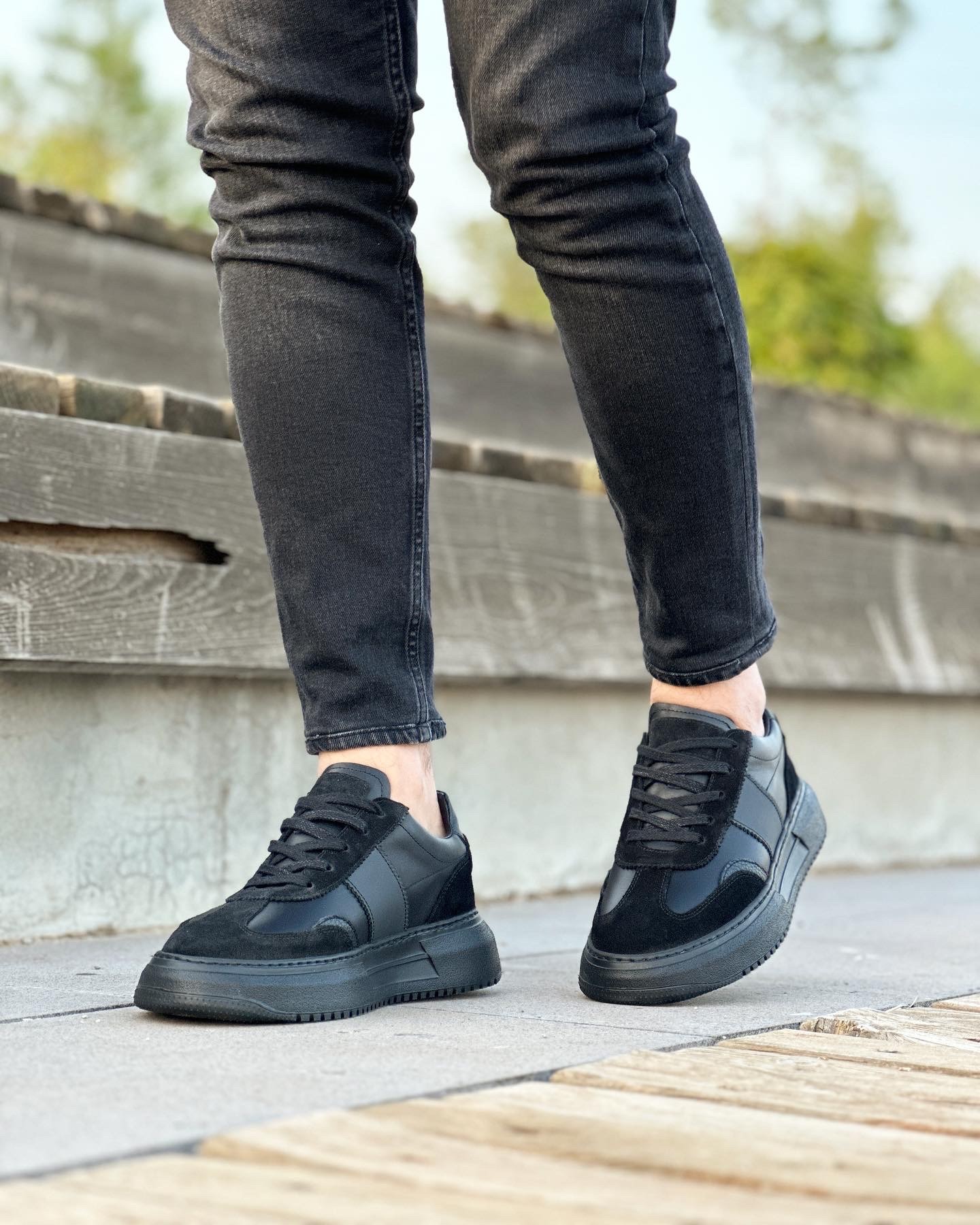 HAKİKİ DERİ EVA TABAN GÜNLÜK ERKEK SNEAKER AYAKKABI