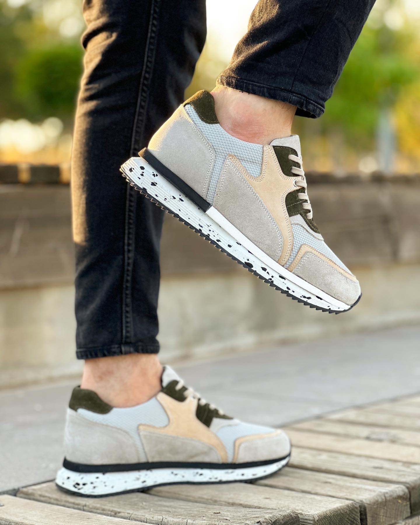 DRAFF MODEL HAKİKİ DERİ EVA ABAN GÜNLÜK ERKEK SNAEKER AYAKKABI