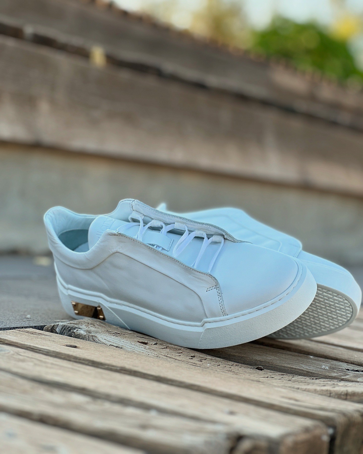 HAKİKİ DERİ EVA TABAN GÜNLÜK ERKEK SNEAKER AYAKKABI - Beyaz