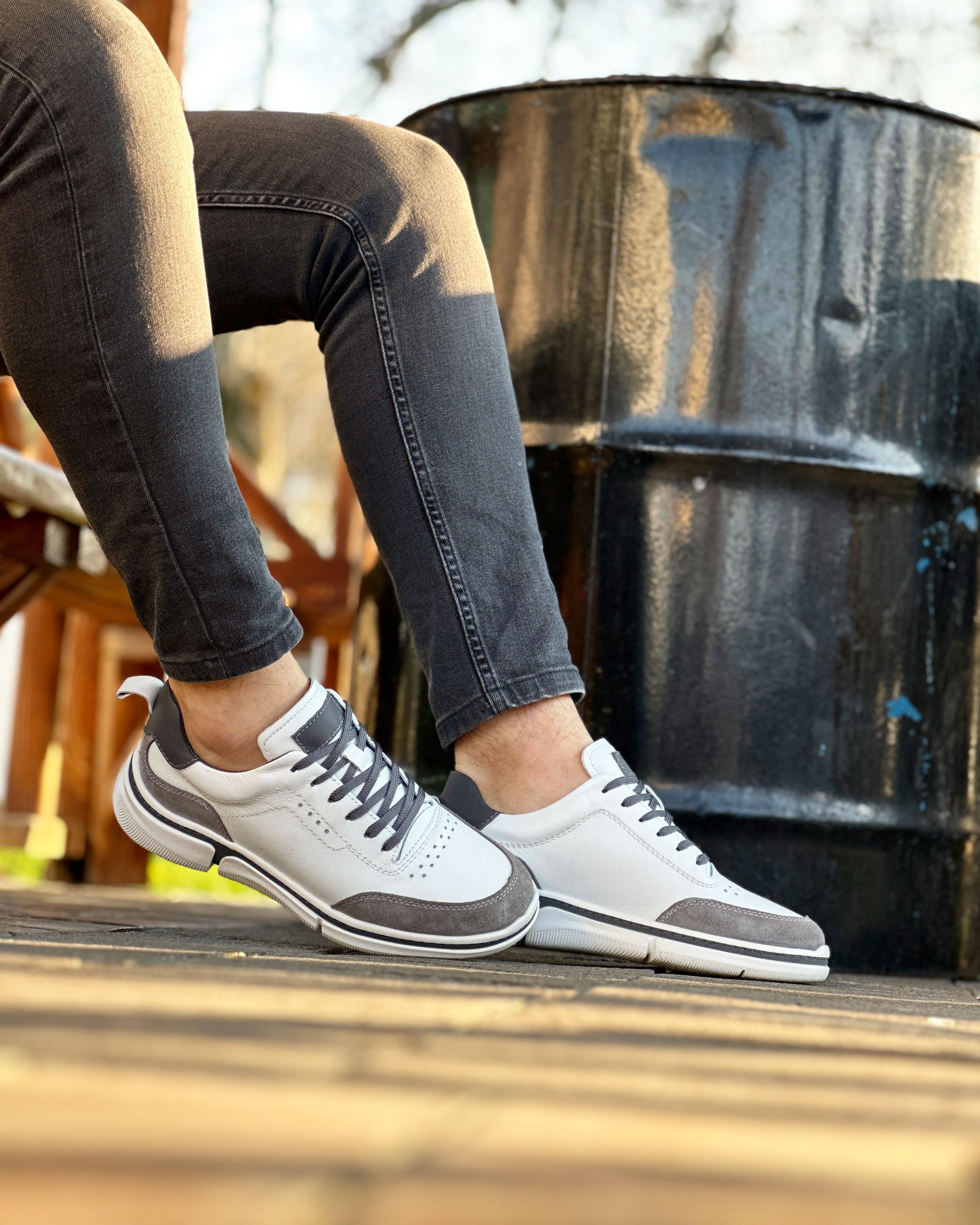 ARMİN HAKİKİ DERİ EVA TABAN GÜNLÜK ERKEK SNEAKER ERKEK AYAKKABI