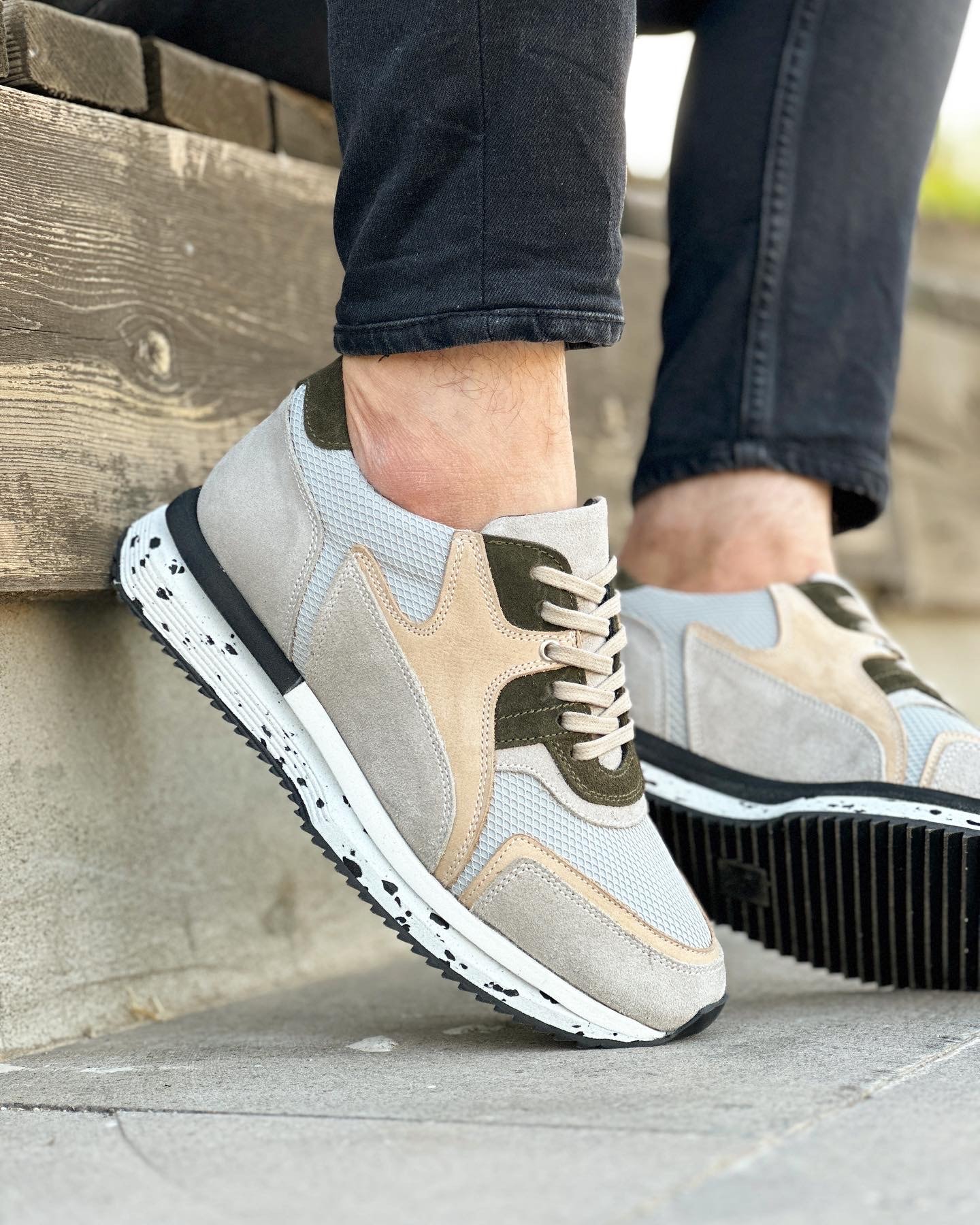 DRAFF MODEL HAKİKİ DERİ EVA ABAN GÜNLÜK ERKEK SNAEKER AYAKKABI