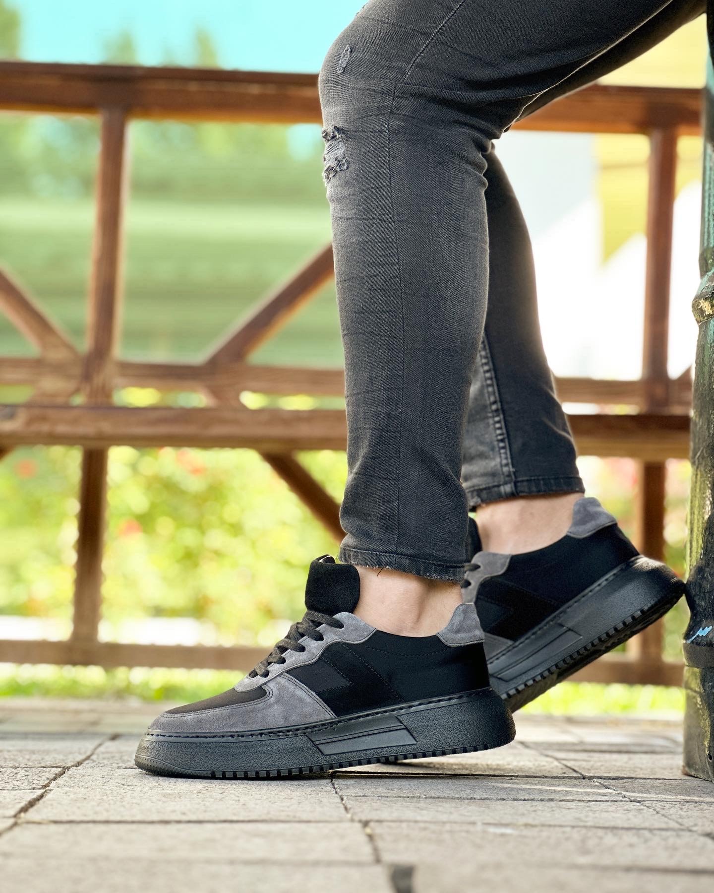 HAKİKİ DERİ EVA TABAN GÜNLÜK ERKEK SNEAKER AYAKKABI