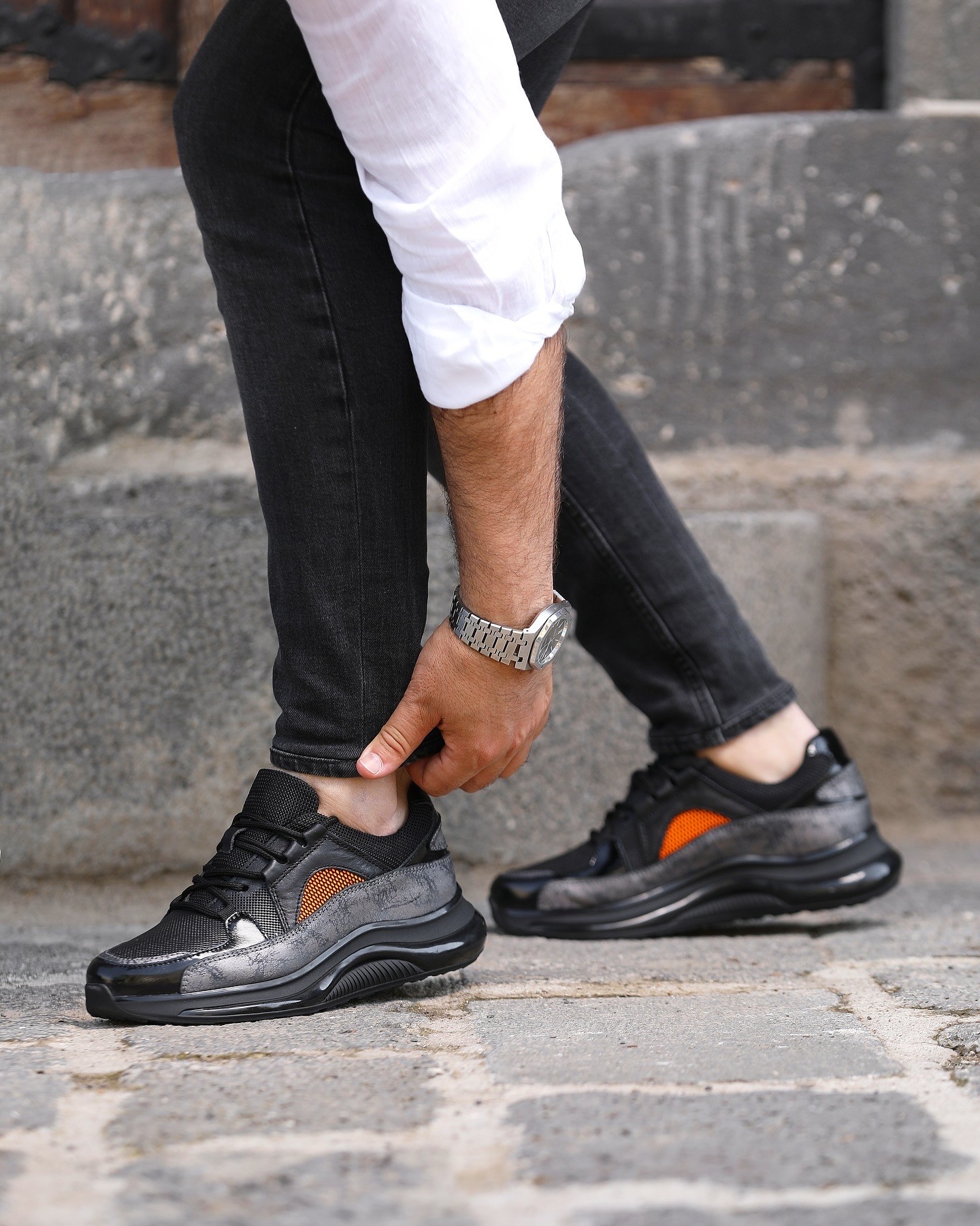 VENÜZ HAKİKİ DERİ AİR TABAN GÜNLÜK ERKEK SNEAKER AYAKKABI