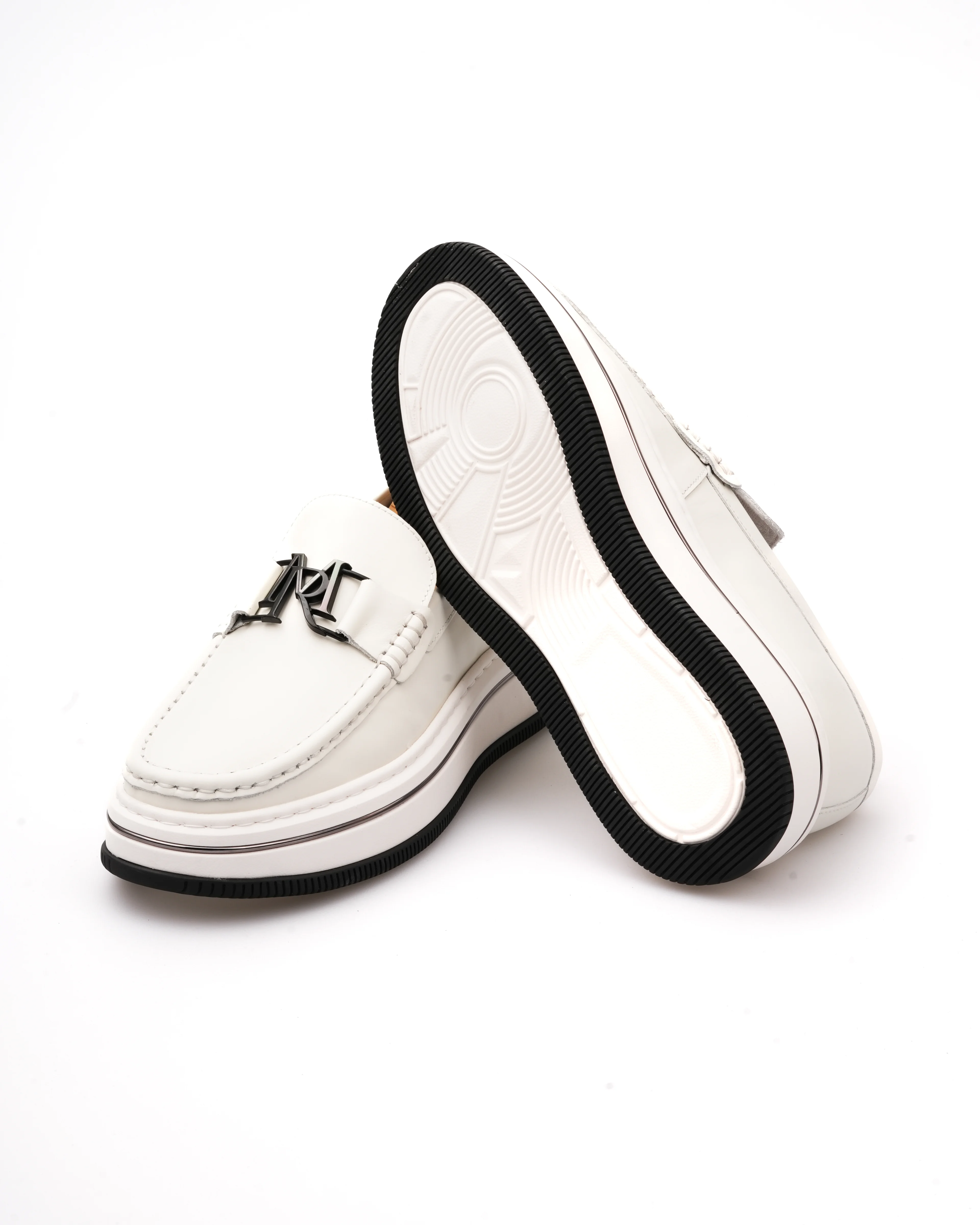 DELİVA HAKİKİ DERİ EVA TABAN GÜNLÜK ERKEK SNEAKER AYAKKABI - Beyaz