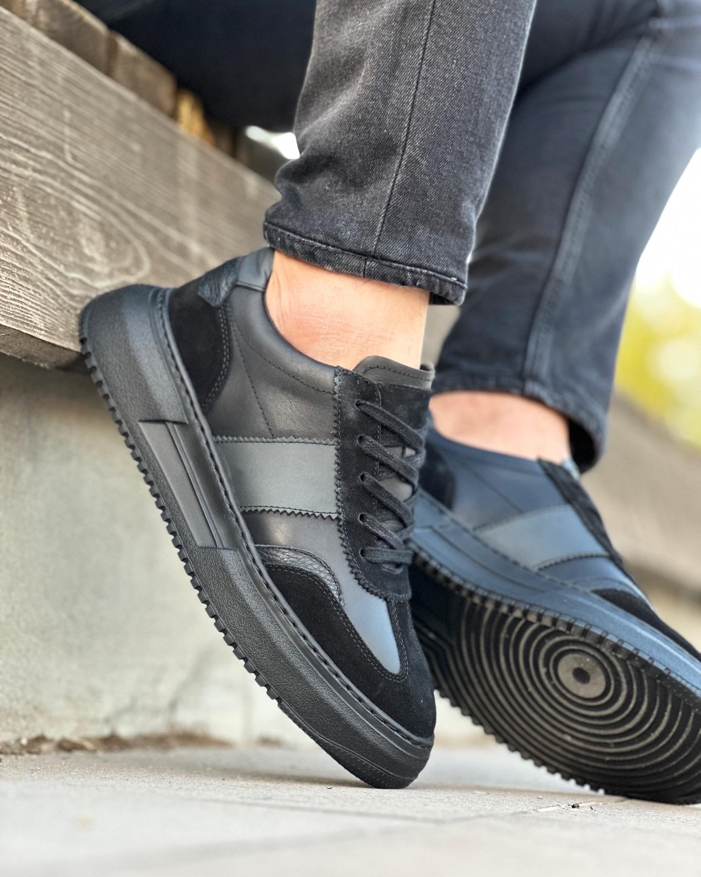 HAKİKİ DERİ EVA TABAN GÜNLÜK ERKEK SNEAKER AYAKKABI