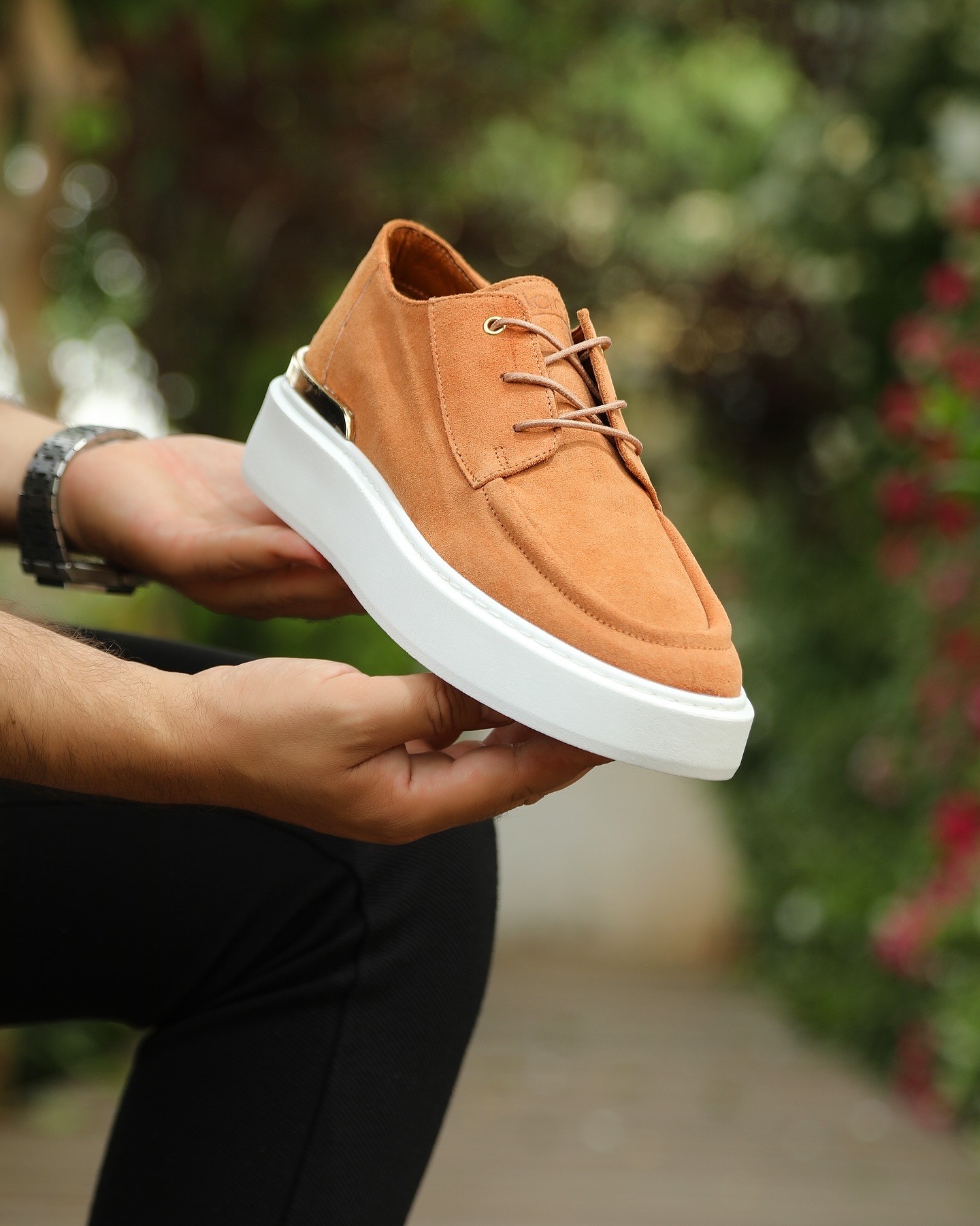VİONET HAKİKİ DERİ EVA TABAN GÜNLÜK ERKEK SNEAKER AYAKKABI