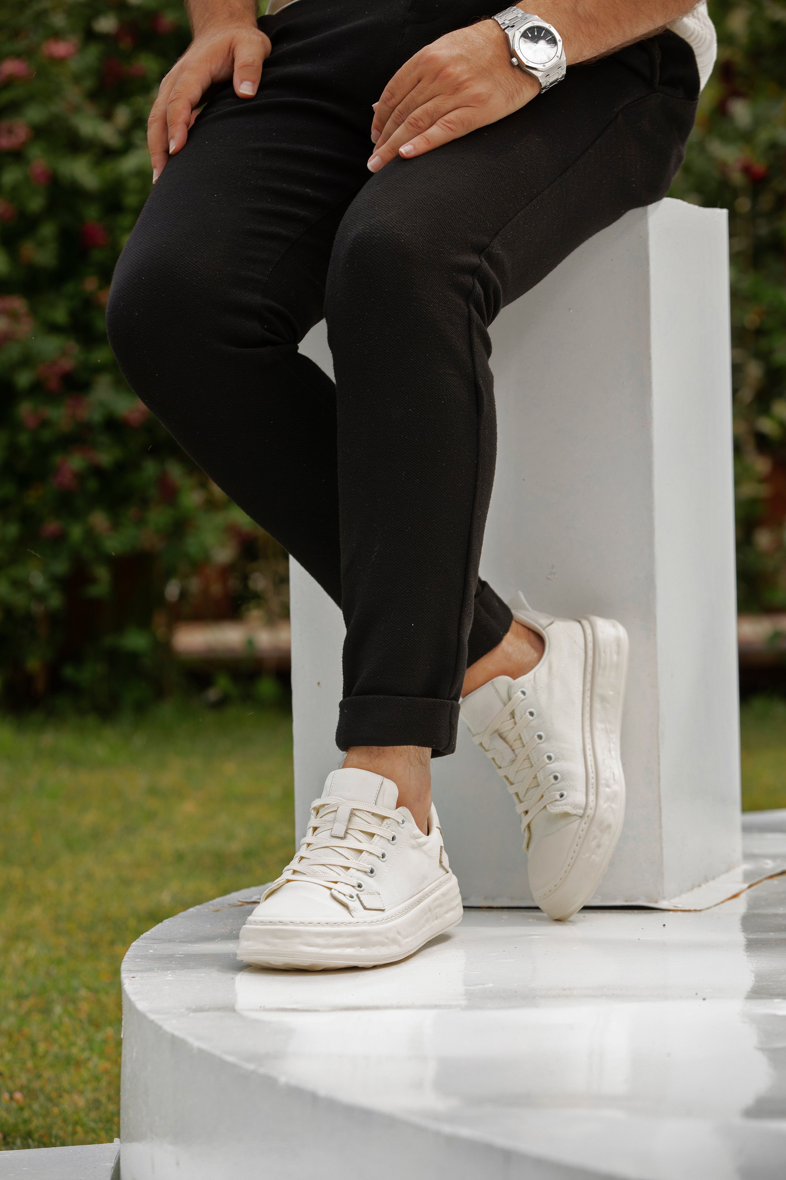 GREG KETEN AİR TABAN GÜNLÜK ERKEK SNEAKER AYAKKABI - Beyaz