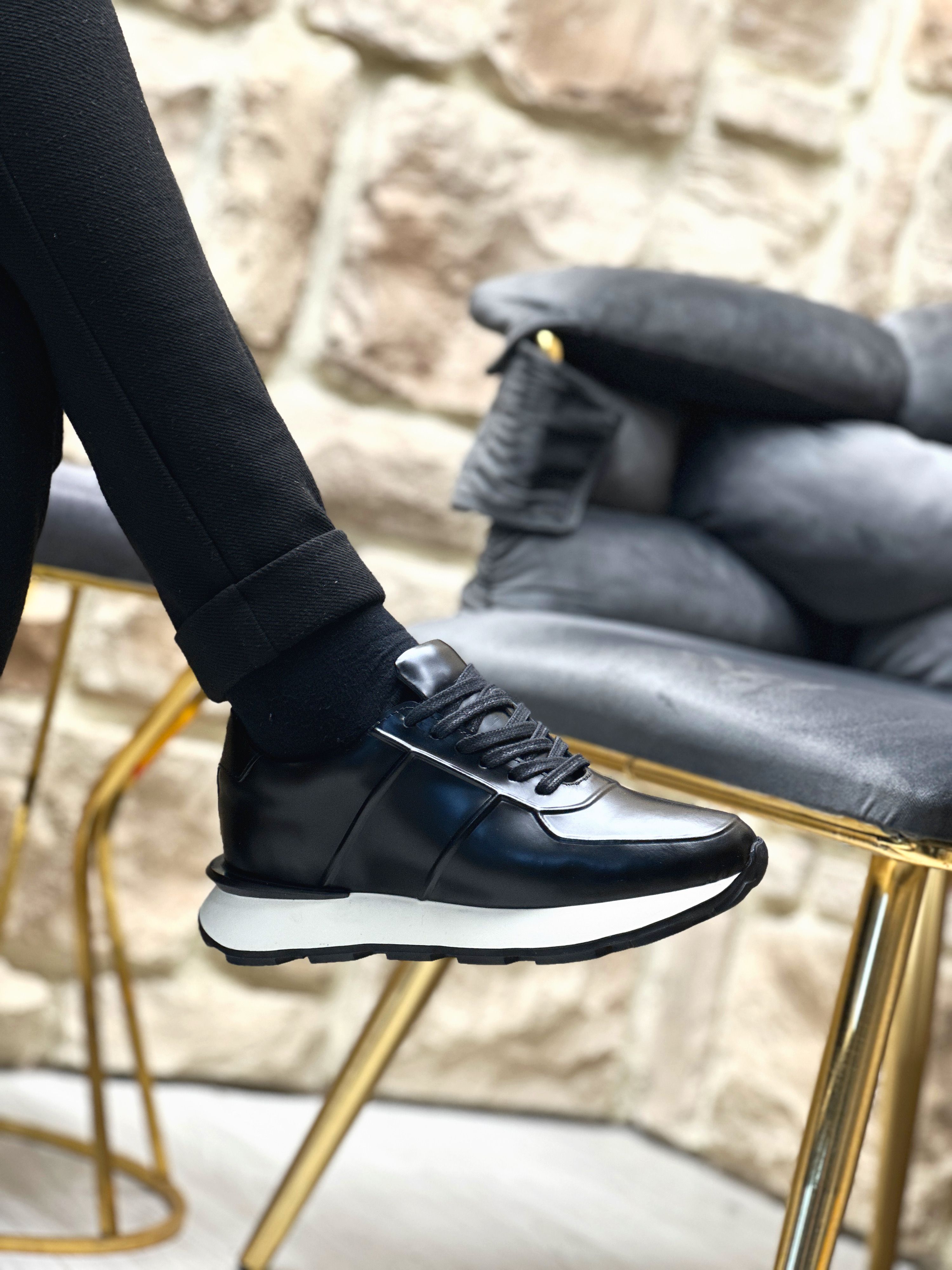 TEWERZ HAKİKİ DERİ EVA TABAN GÜNLÜK ERKEK SNEAKER AYAKKABI