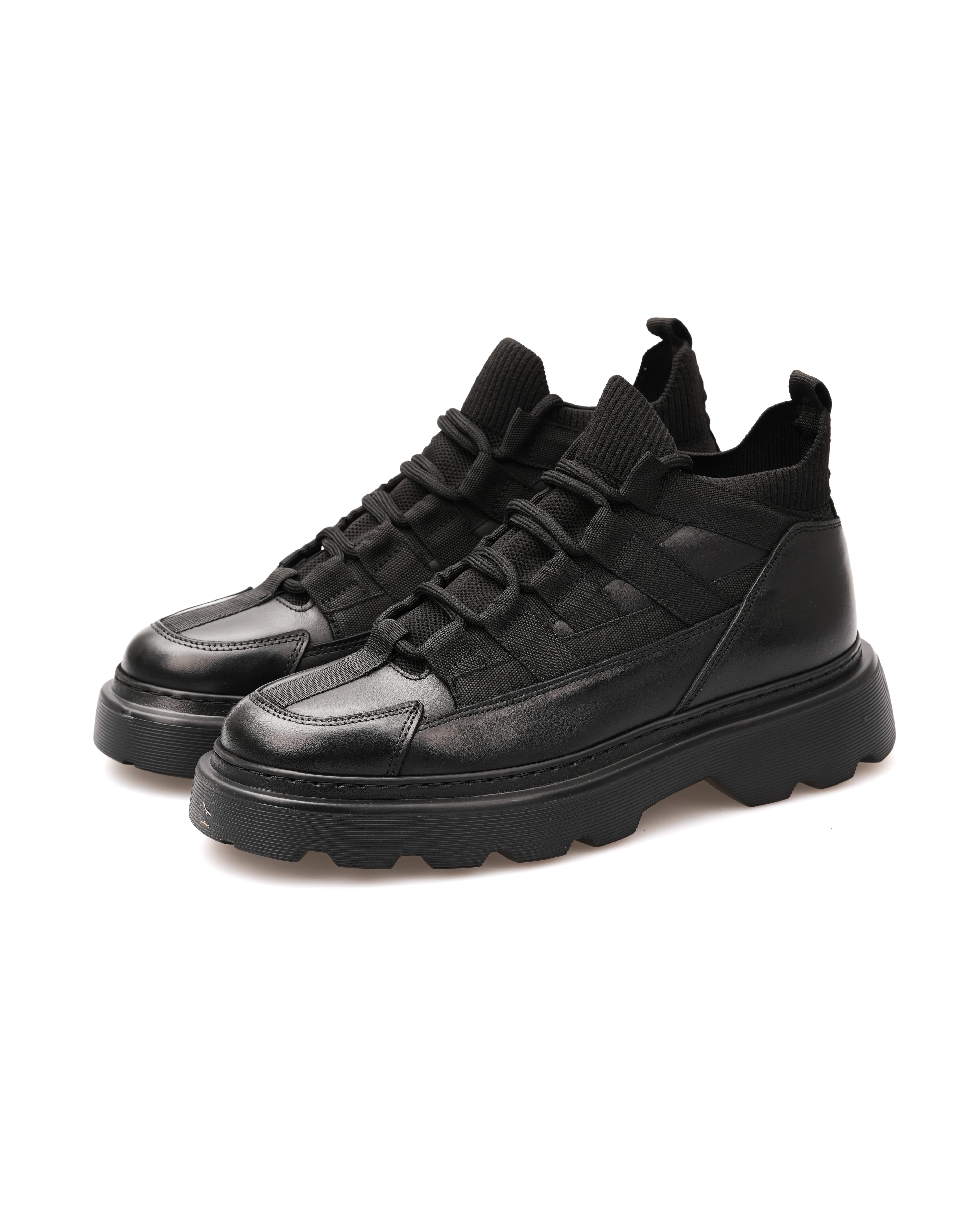 MARLEN HAKİKİ DERİ GÜNLÜK ERKEK BOT - Siyah