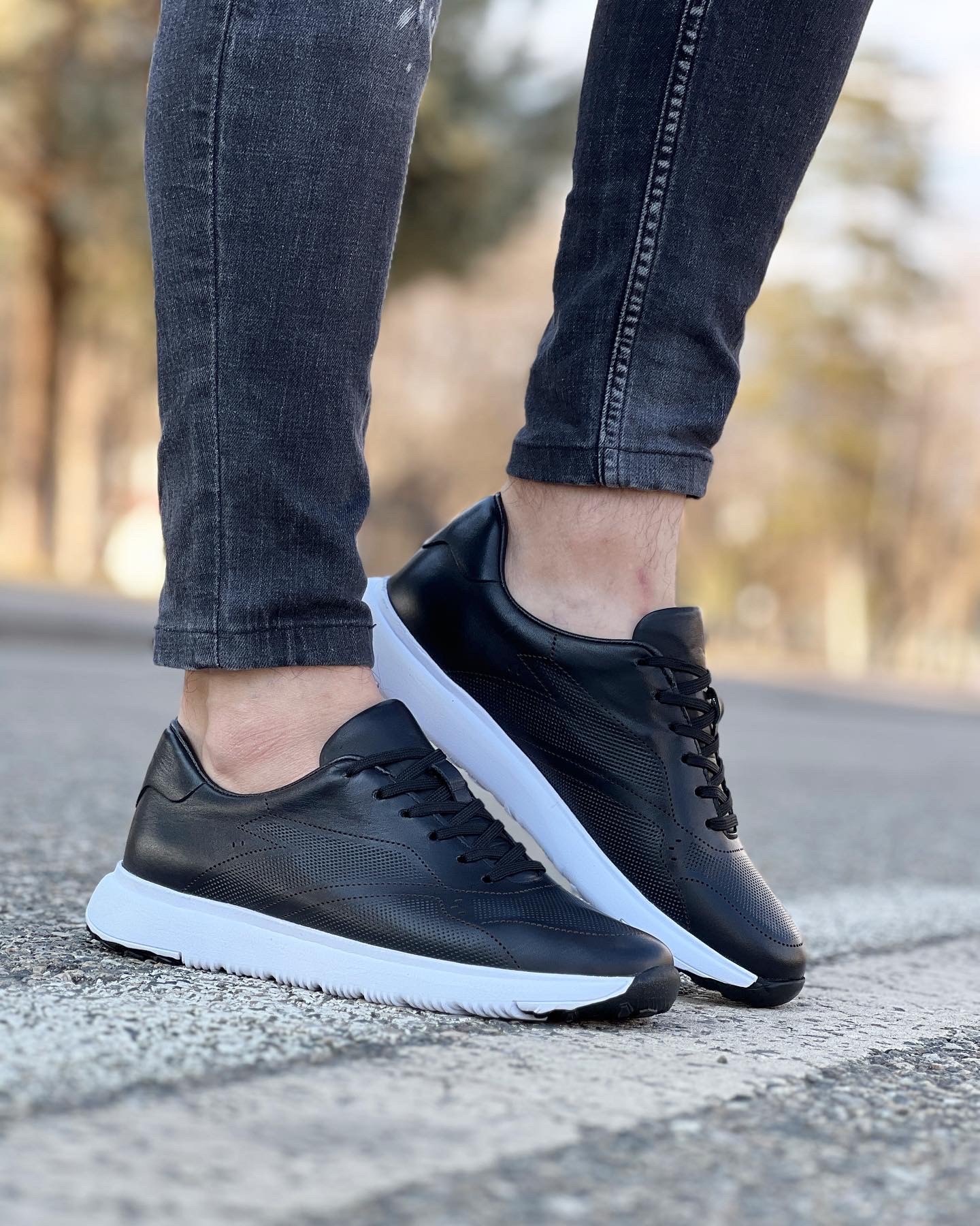 HAKİKİ DERİ EVA TABAN GÜNLÜK ERKEK SNEAKER AYAKKABI