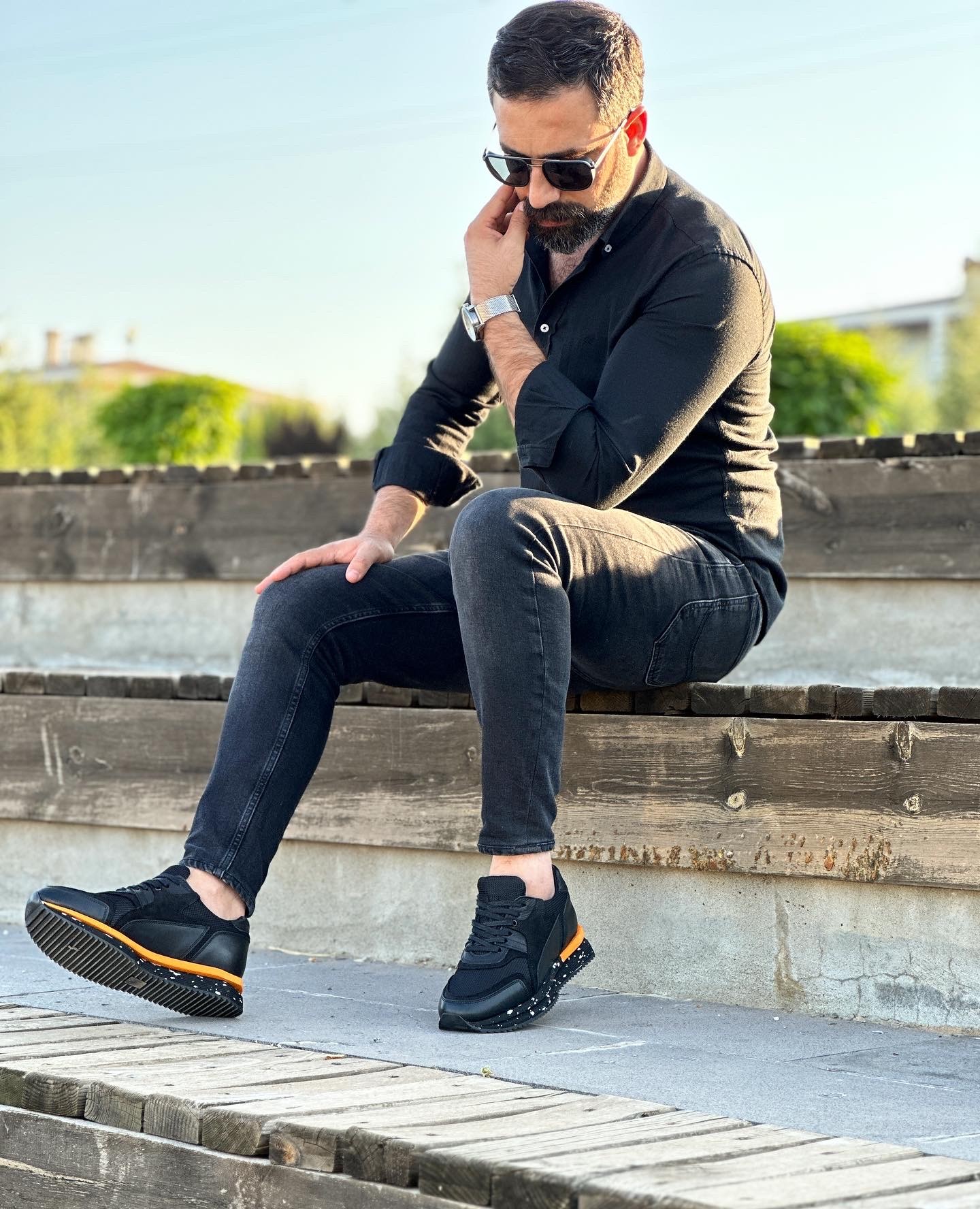 DRAFF MODEL HAKİKİ DERİ EVA ABAN GÜNLÜK ERKEK SNAEKER AYAKKABI