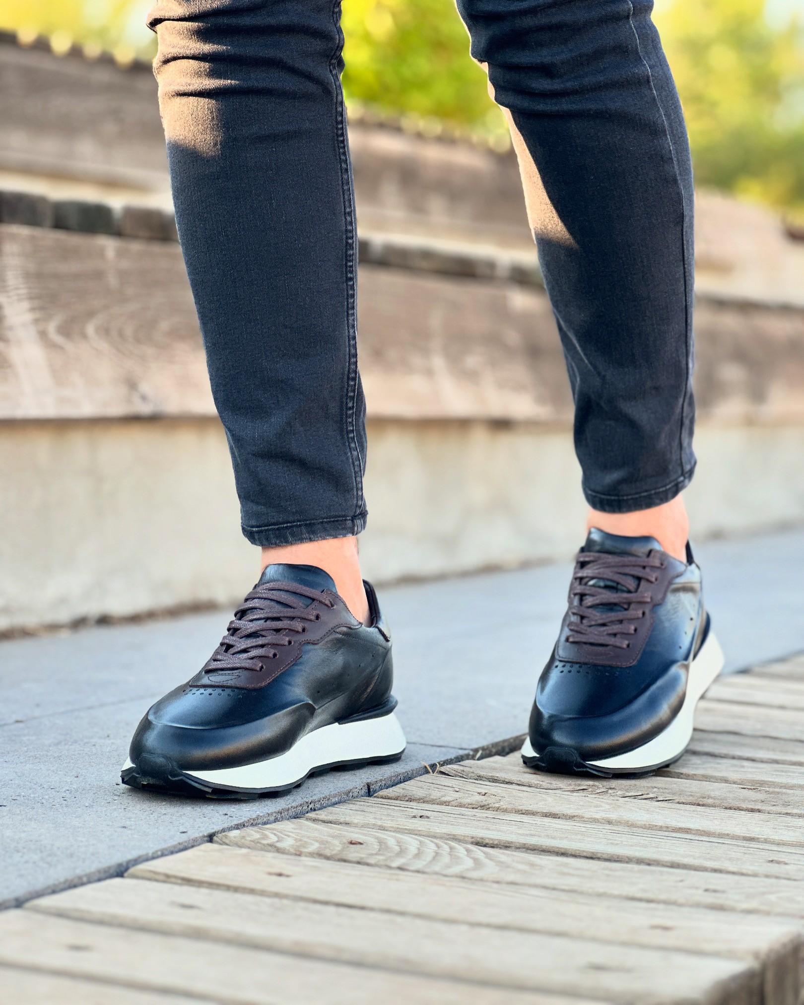 NOVA HAKİKİ DERİ EVA TABAN GÜNLÜK ERKEK SNEAKER AYAKKABI