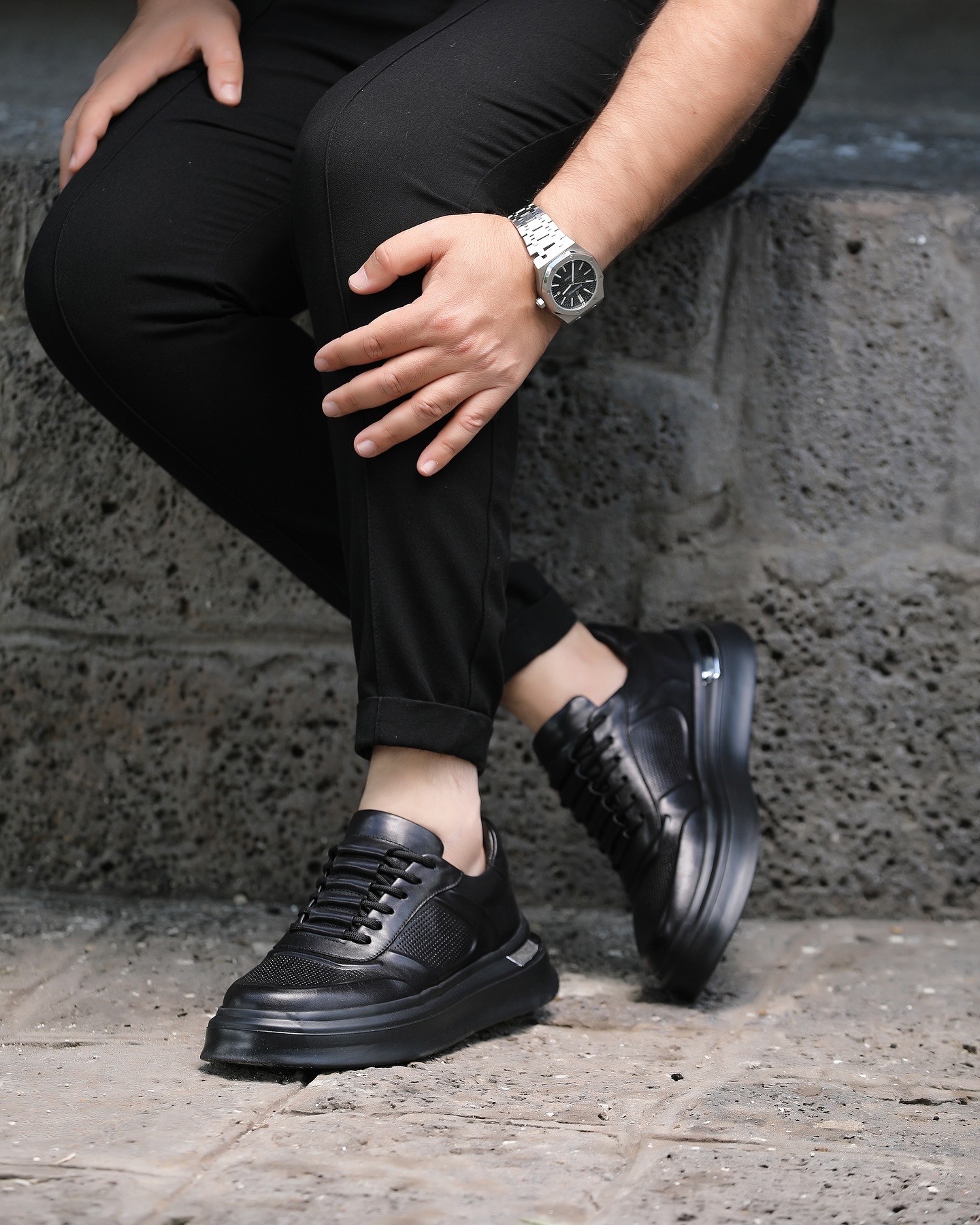FAMİN HAKİKİ DERİ AİR TABAN GÜNLÜK ERKEK SNEAKER AYAKKABI
