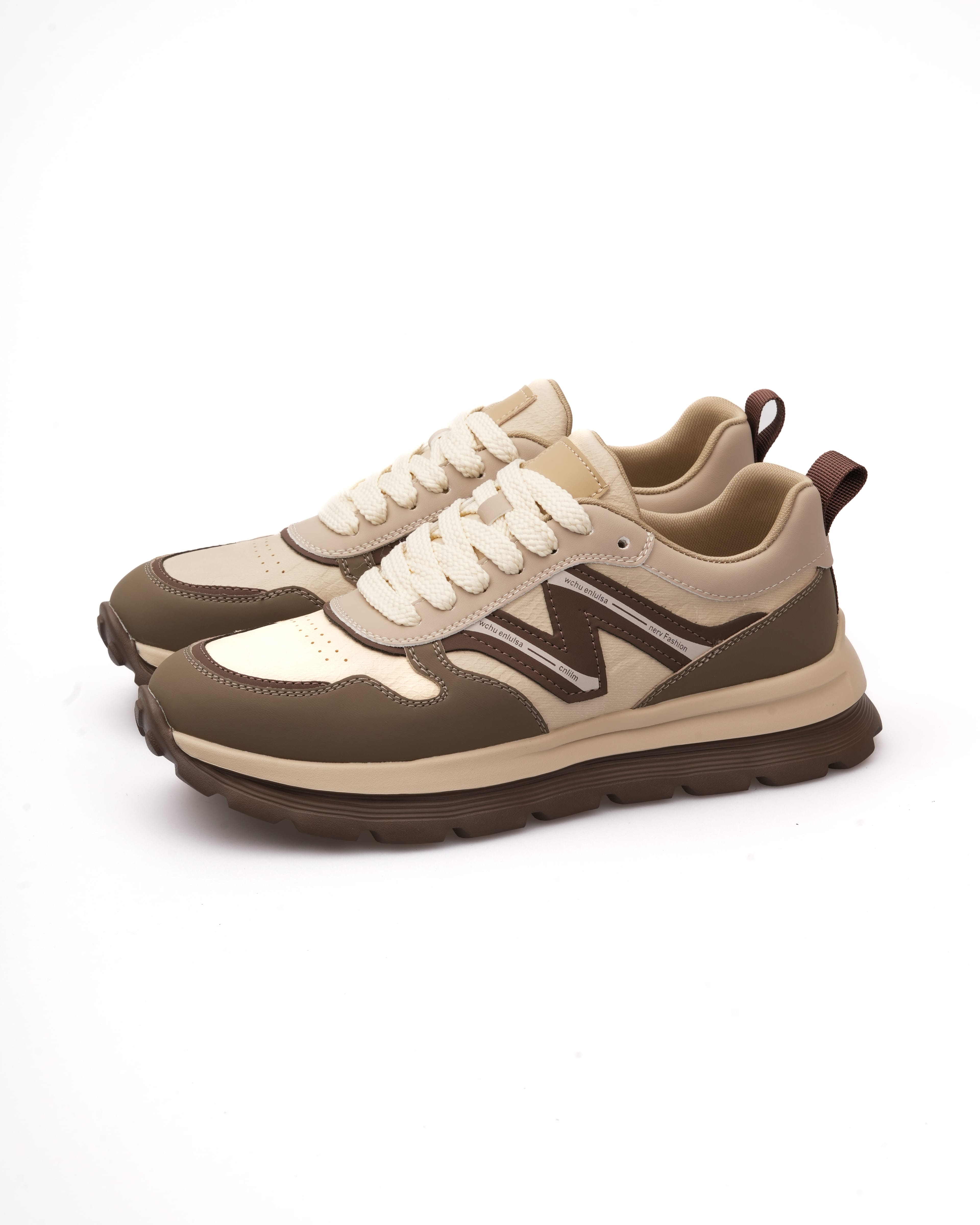 RETHAN HAKİKİ DERİ GÜNLÜK ERKEK SNEAKER AYAKKABI - Bej