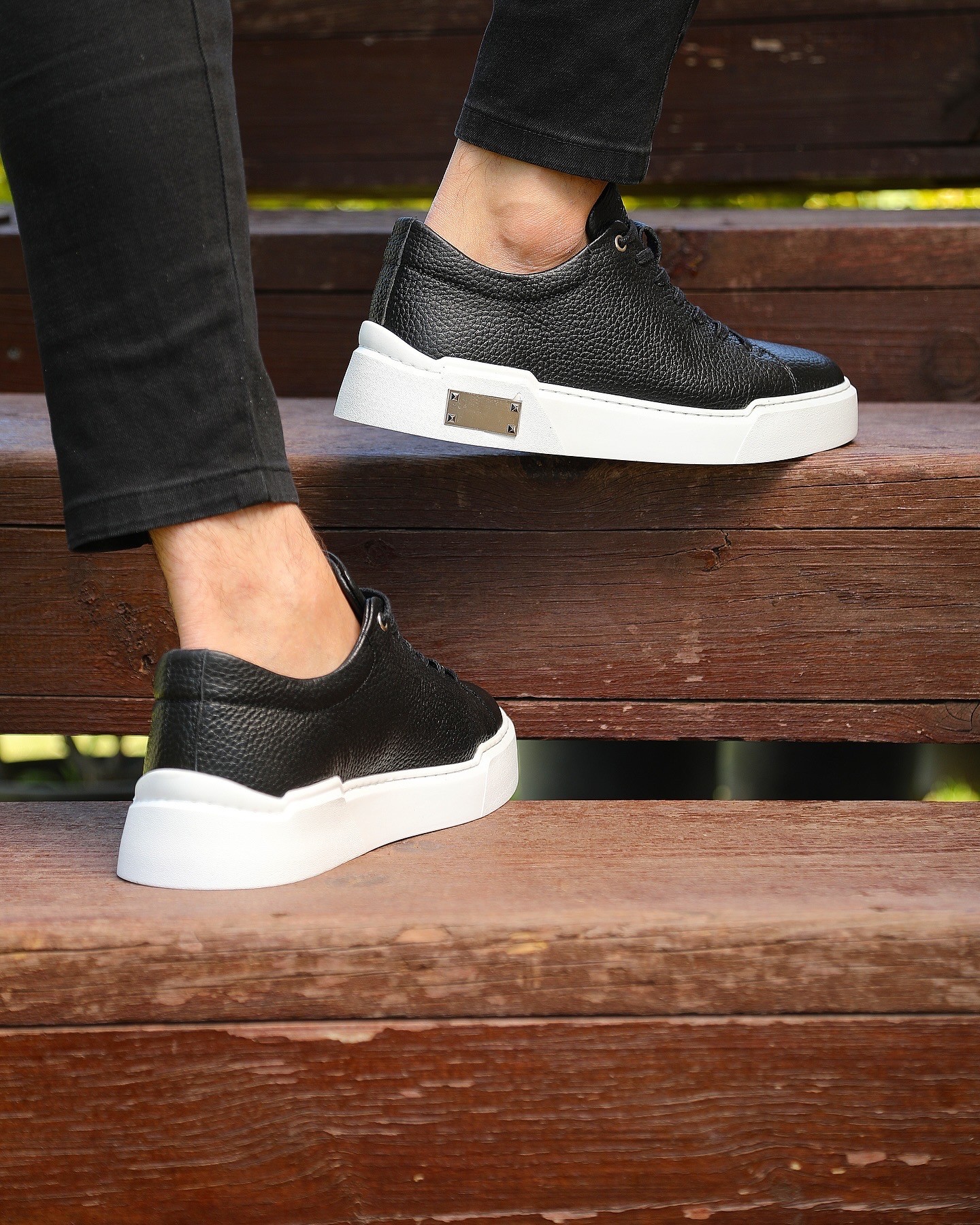 HAKİKİ DERİ EVA TABAN GÜNLÜK ERKEK SNEAKER AYAKKABI