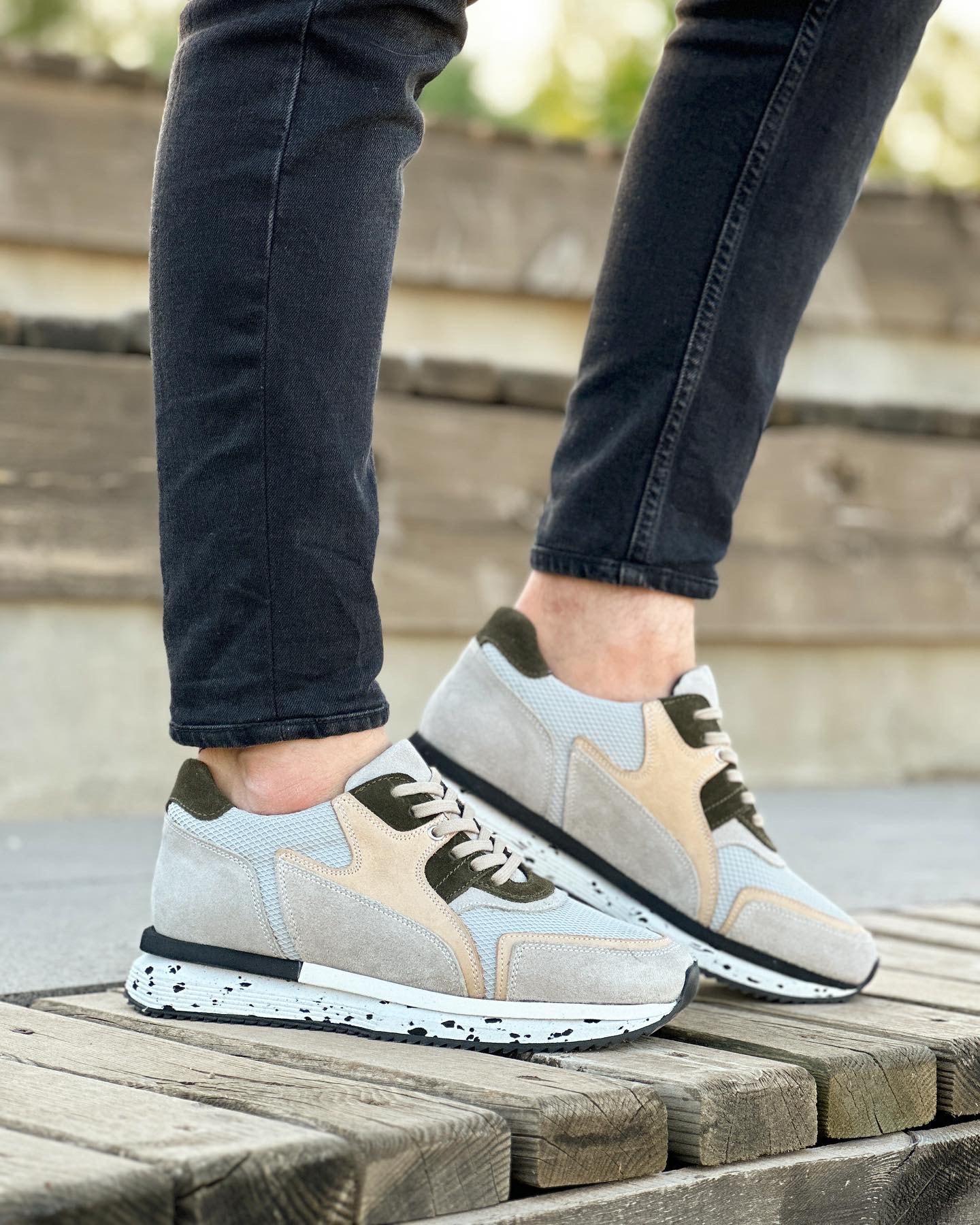 DRAFF MODEL HAKİKİ DERİ EVA ABAN GÜNLÜK ERKEK SNAEKER AYAKKABI