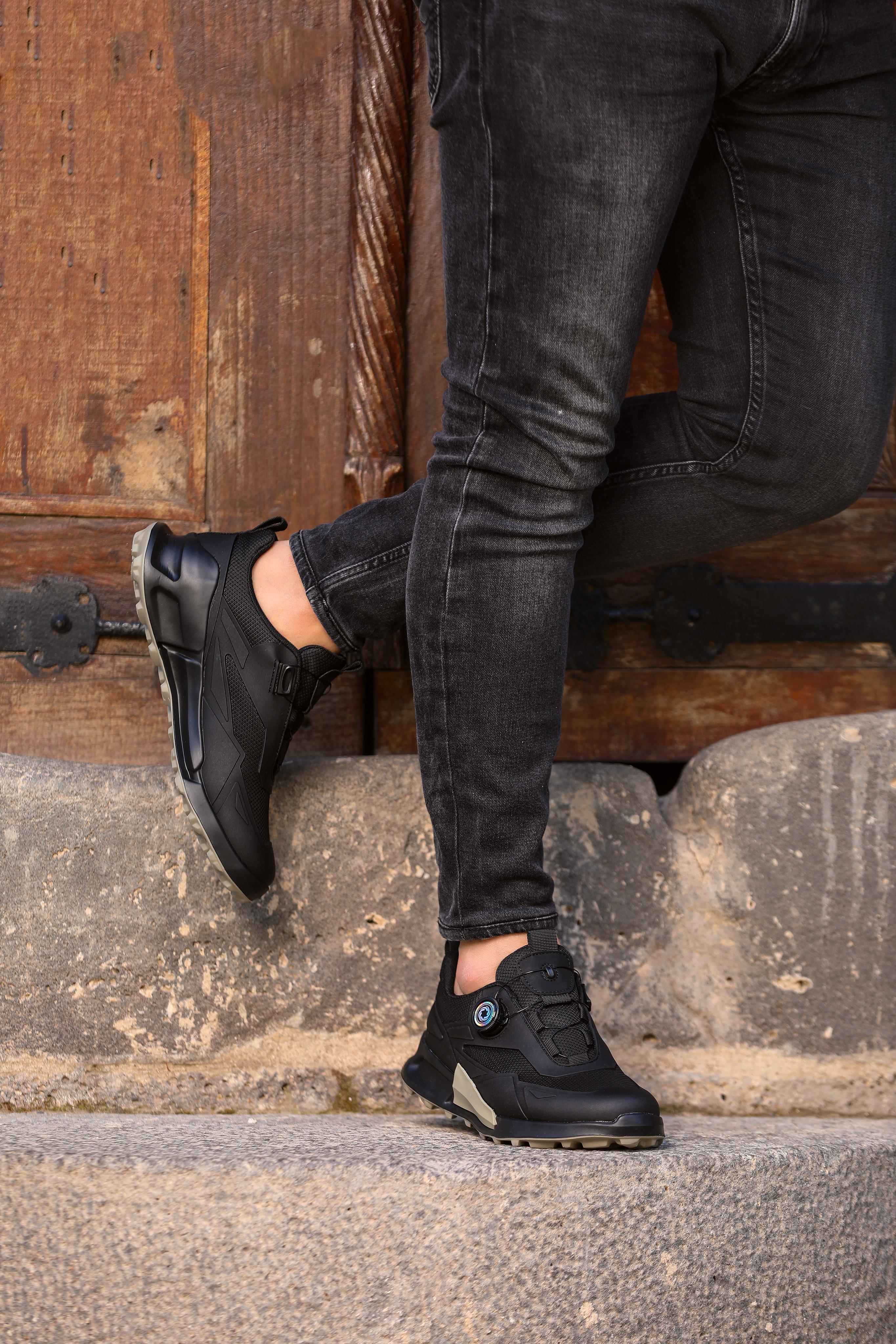 KONDAR HAKİKİ DERİ EVA TABAN ERKEK SNEAKER AYAKKABI